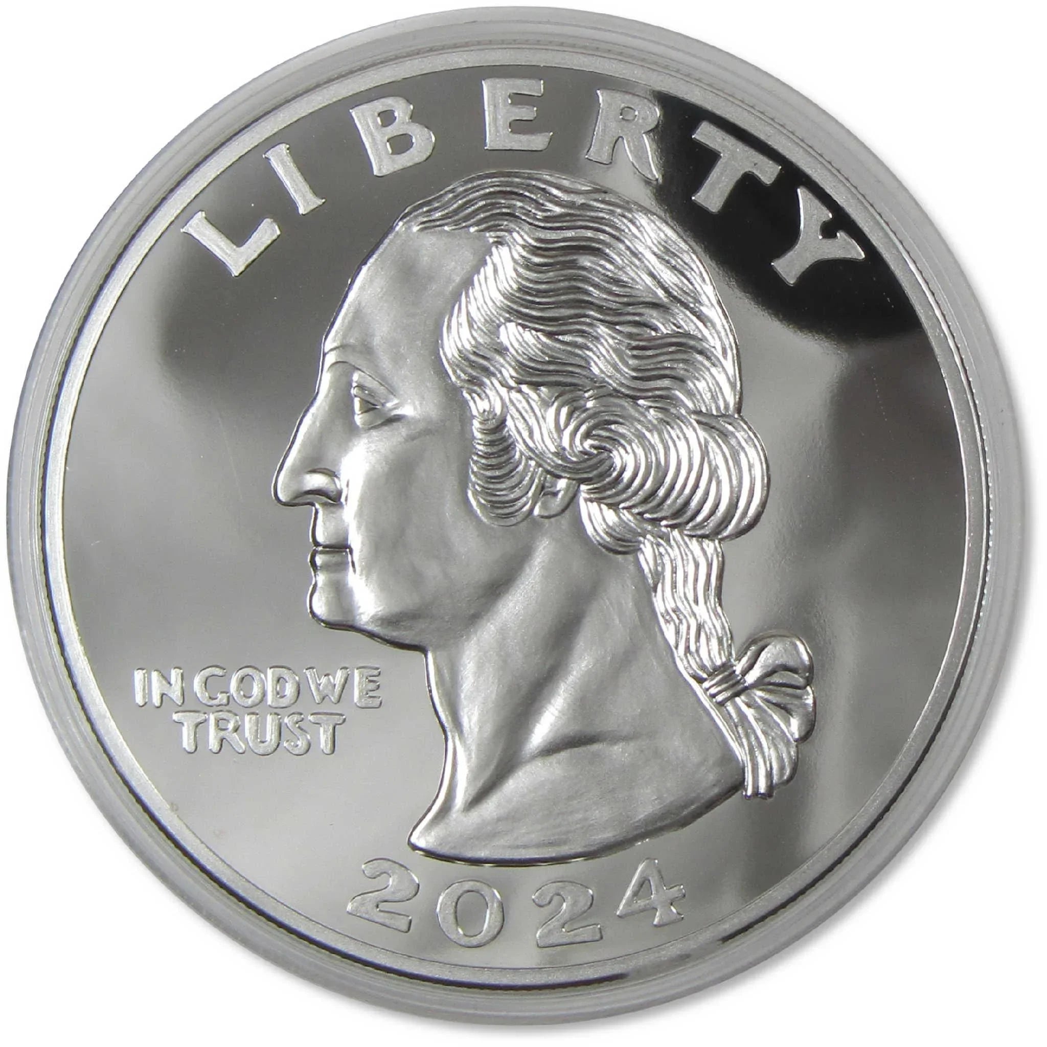 2024 George Washington Quarter 4 oz Silver Bullion Round Collectible