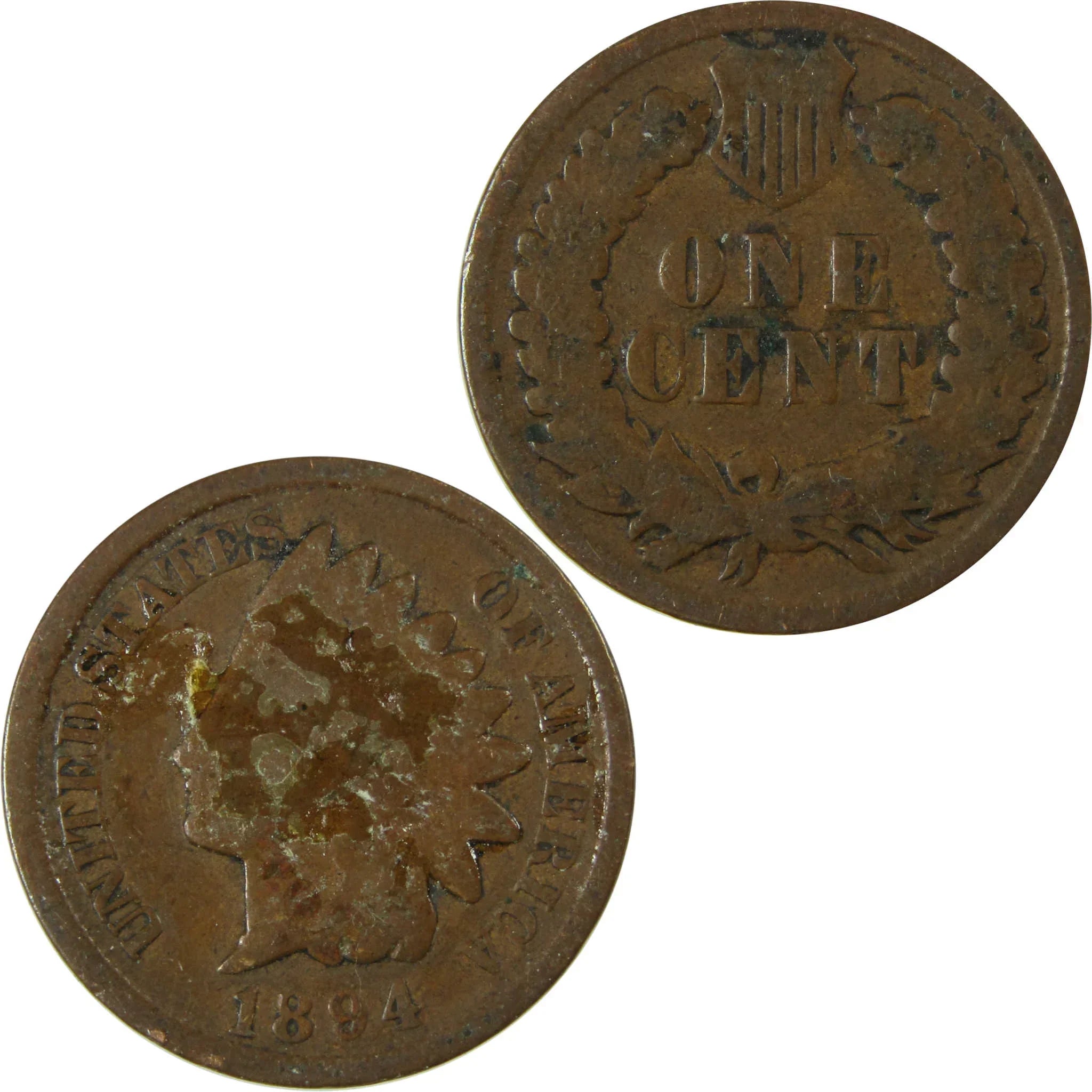 1894 Indian Head Cent G Good Penny 1c Coin Collectible SKU:I26539