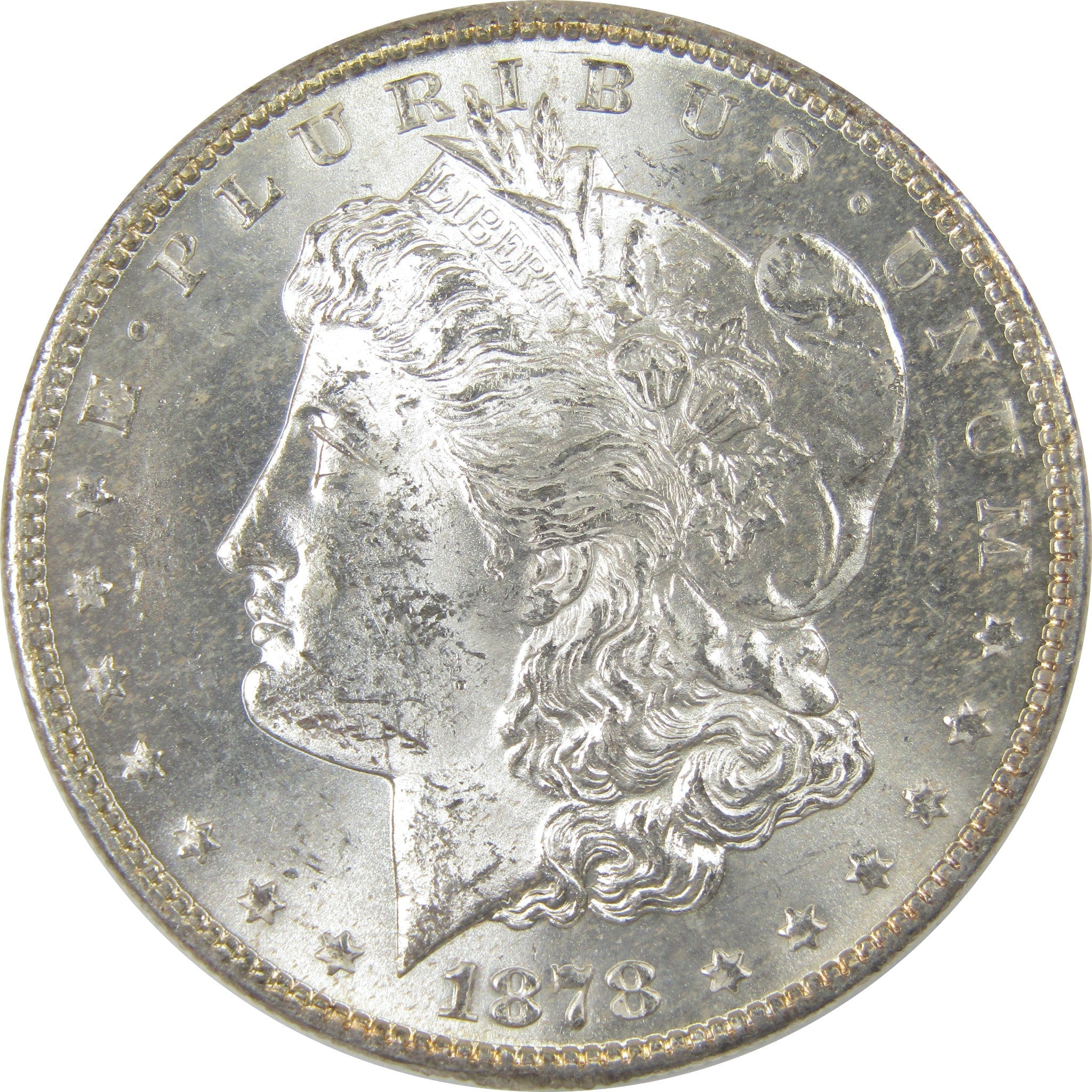 1878 S Morgan Dollar Uncirculated Mint State Silver $1 Coin SKU:I23827 - Morgan coin - Morgan silver dollar - Morgan silver dollar for sale - Profile Coins & Collectibles