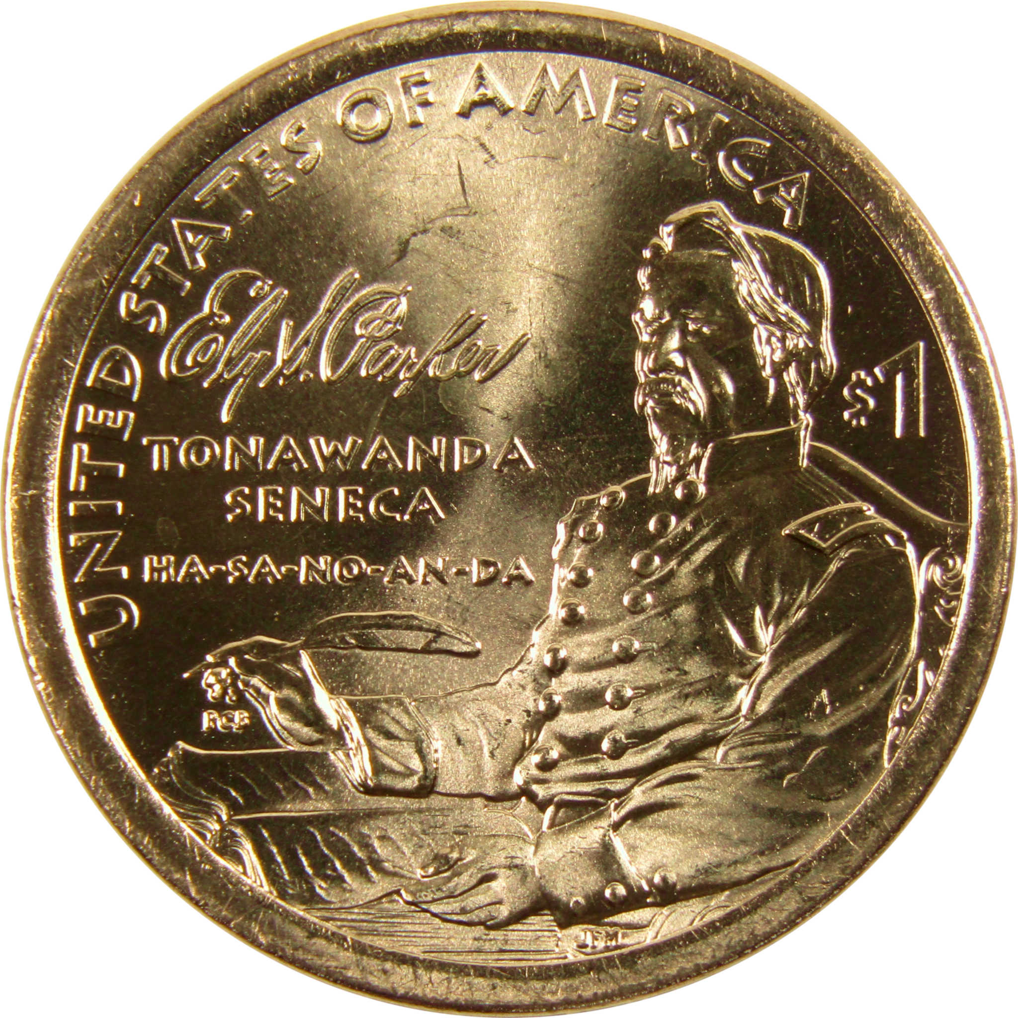 2022 D Ely S Parker Native American Dollar BU Uncirculated $1 Coin