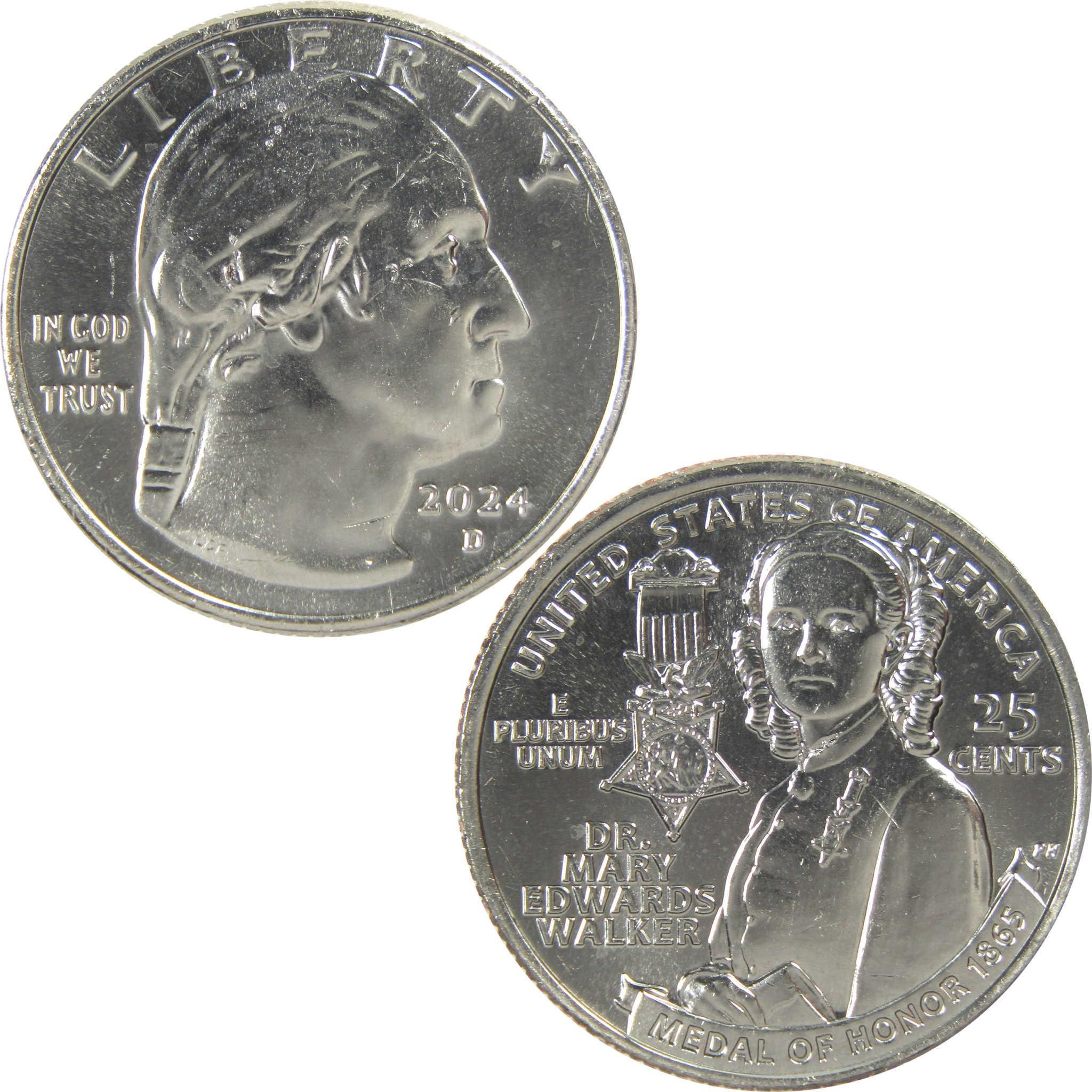 2024 D Mary Edwards Walker American Women Quarter Clad Uncirculated