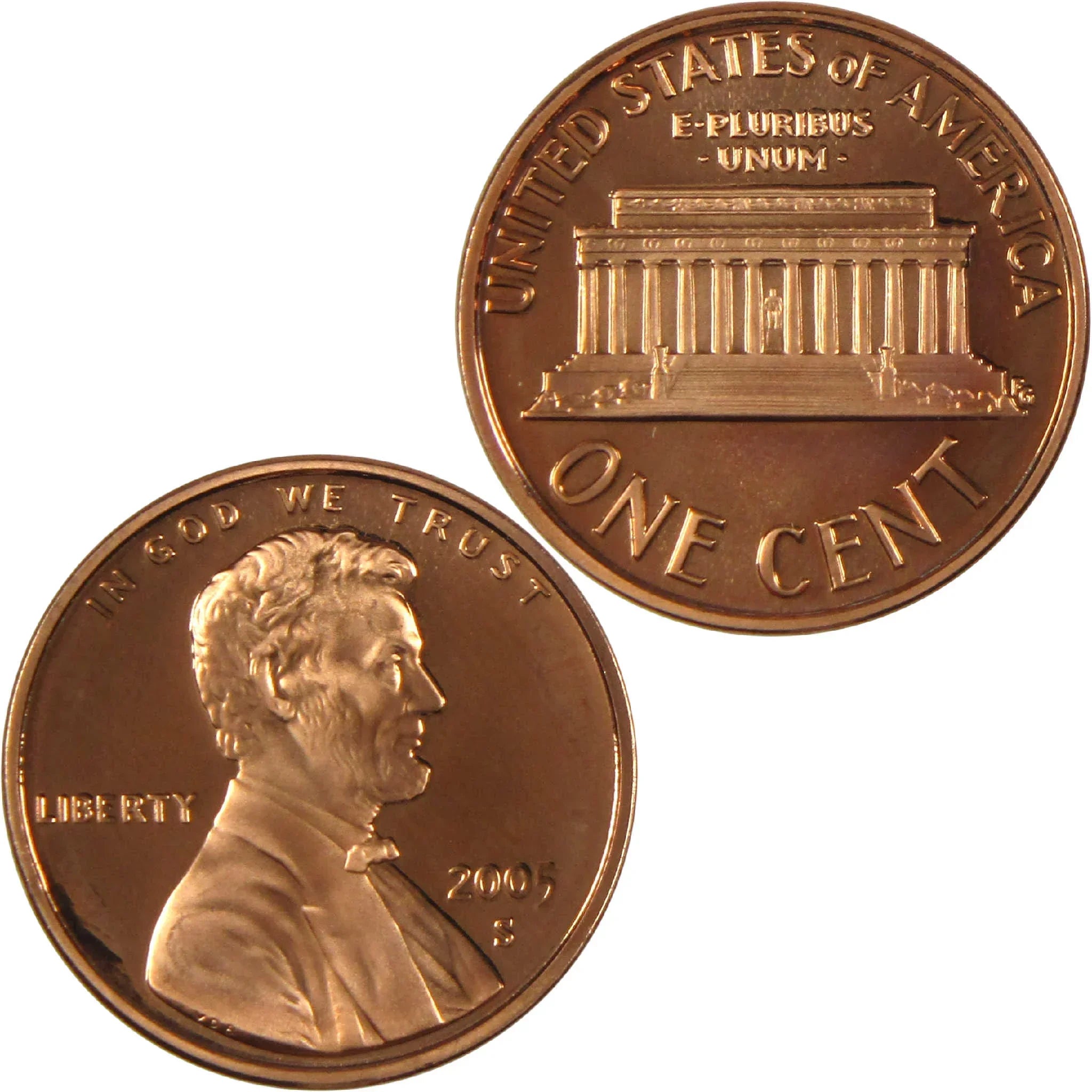 2005 S Lincoln Memorial Cent Penny Proof 1c Coin Collectible