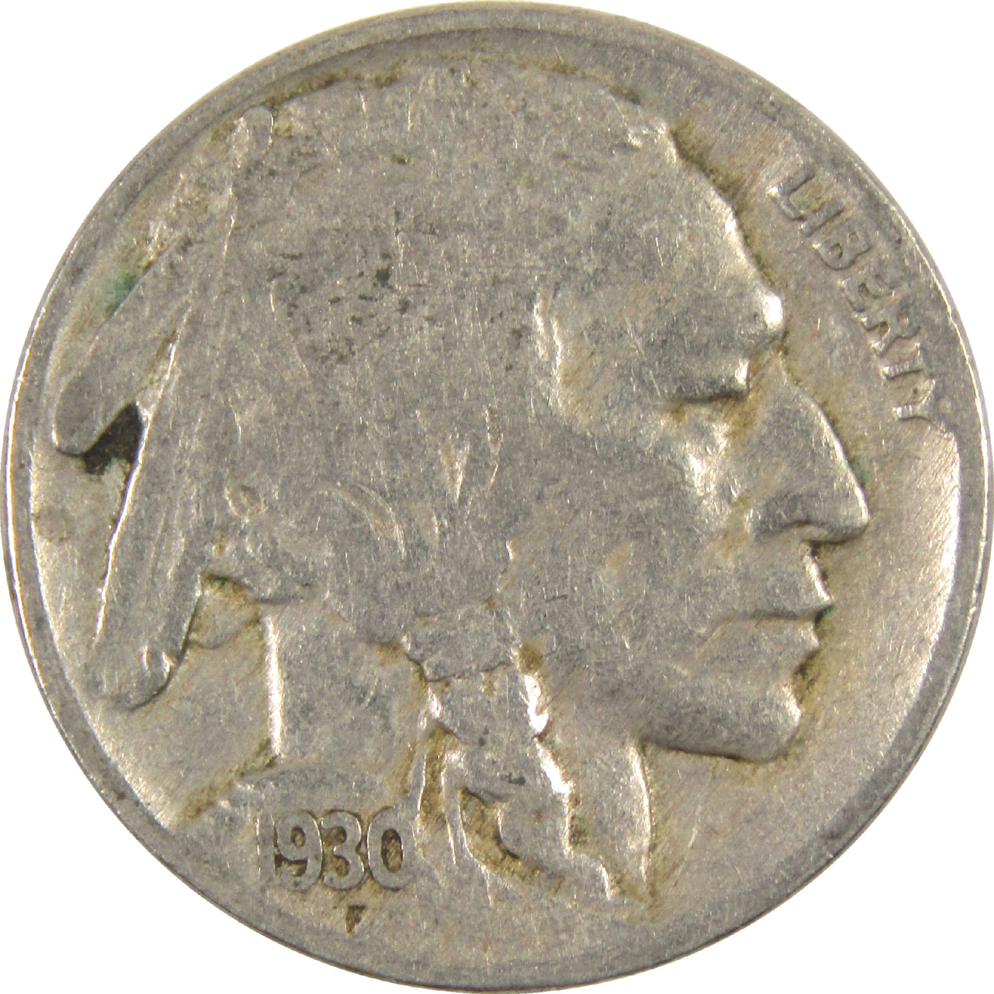 1930 Indian Head Buffalo Nickel VG Very Good 5c Coin