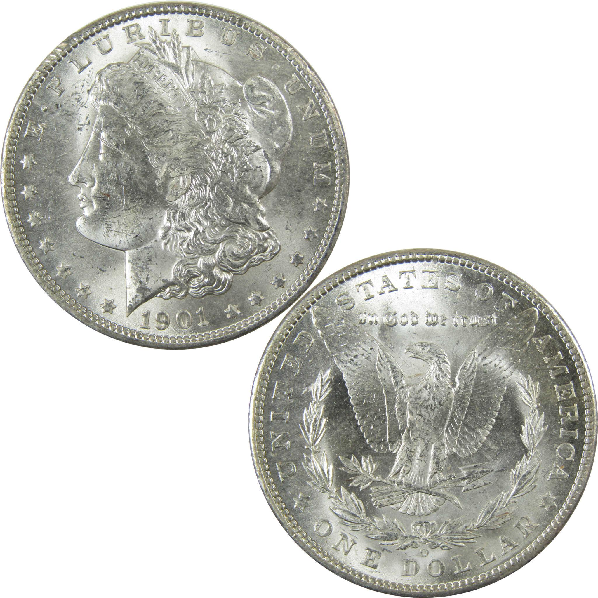 1901 O Morgan Silver Dollar Uncirculated Mint State $1 Coin SKU:I27810 - Morgan coin - Morgan silver dollar - Morgan silver dollar for sale - Profile Coins & Collectibles