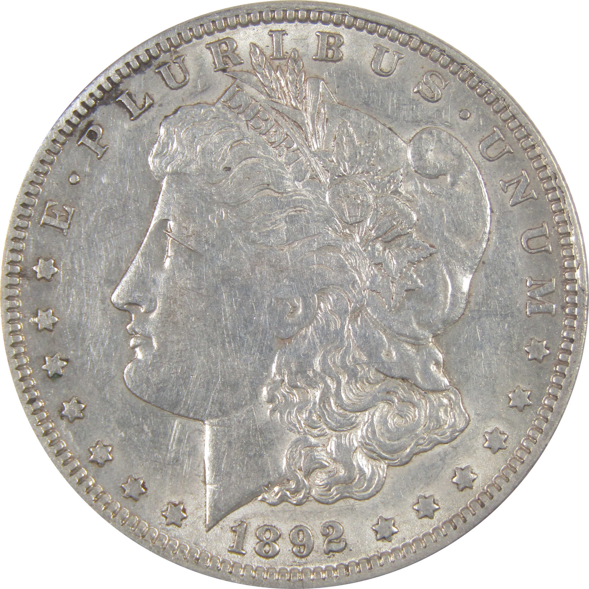 1892 O Morgan Dollar AU About Uncirculated Details Silver SKU:I17668 - Morgan coin - Morgan silver dollar - Morgan silver dollar for sale - Profile Coins & Collectibles