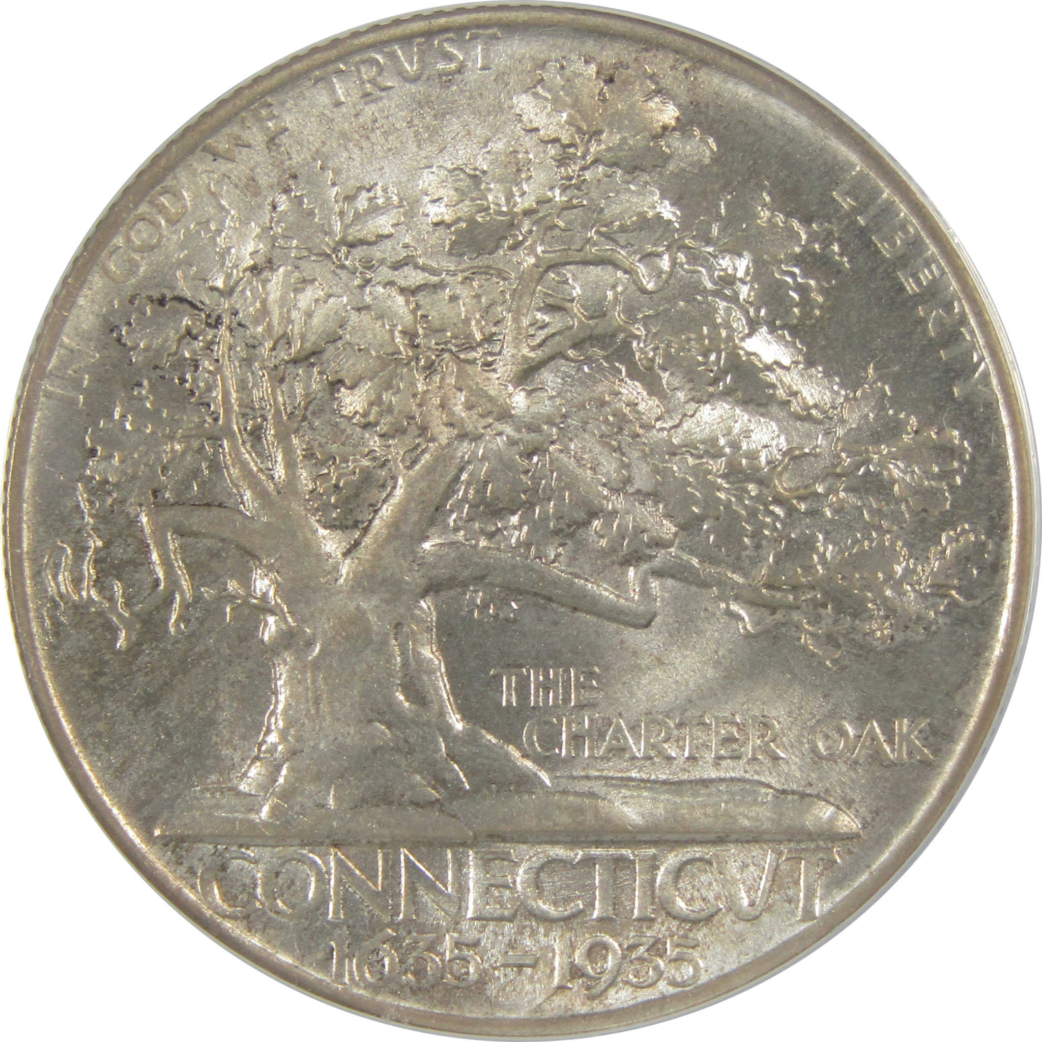 Connecticut Tercentenary Commemorative 50Cr 1935 MS 64 ANACS SKU:CP166