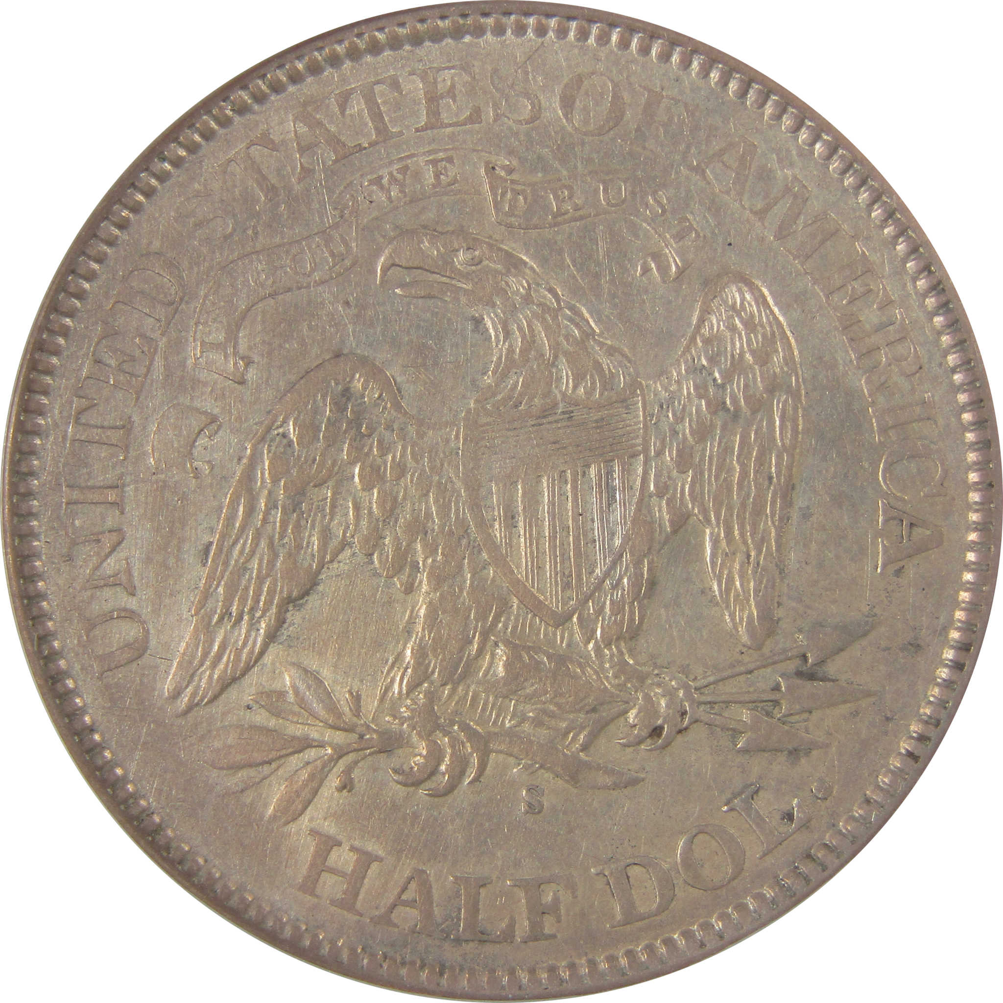 1875 S Seated Liberty Half Dollar VF 35 Details ANACS SKU:CPC1148