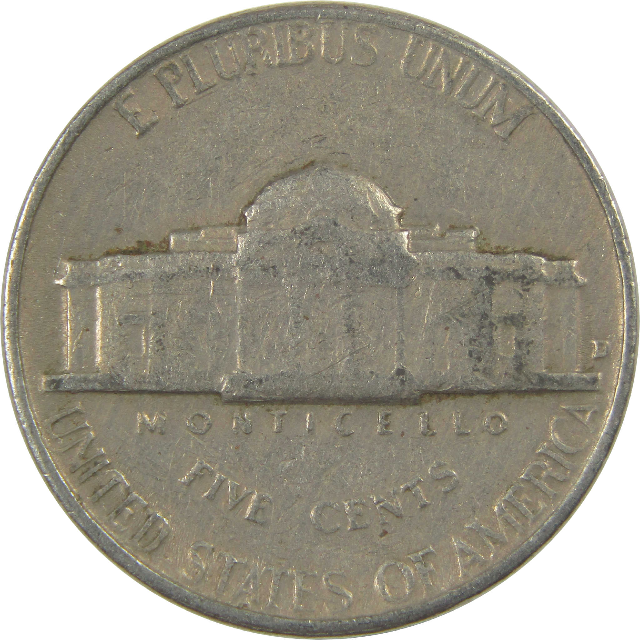 1956 D Jefferson Nickel Circulated 5c Coin Collectible