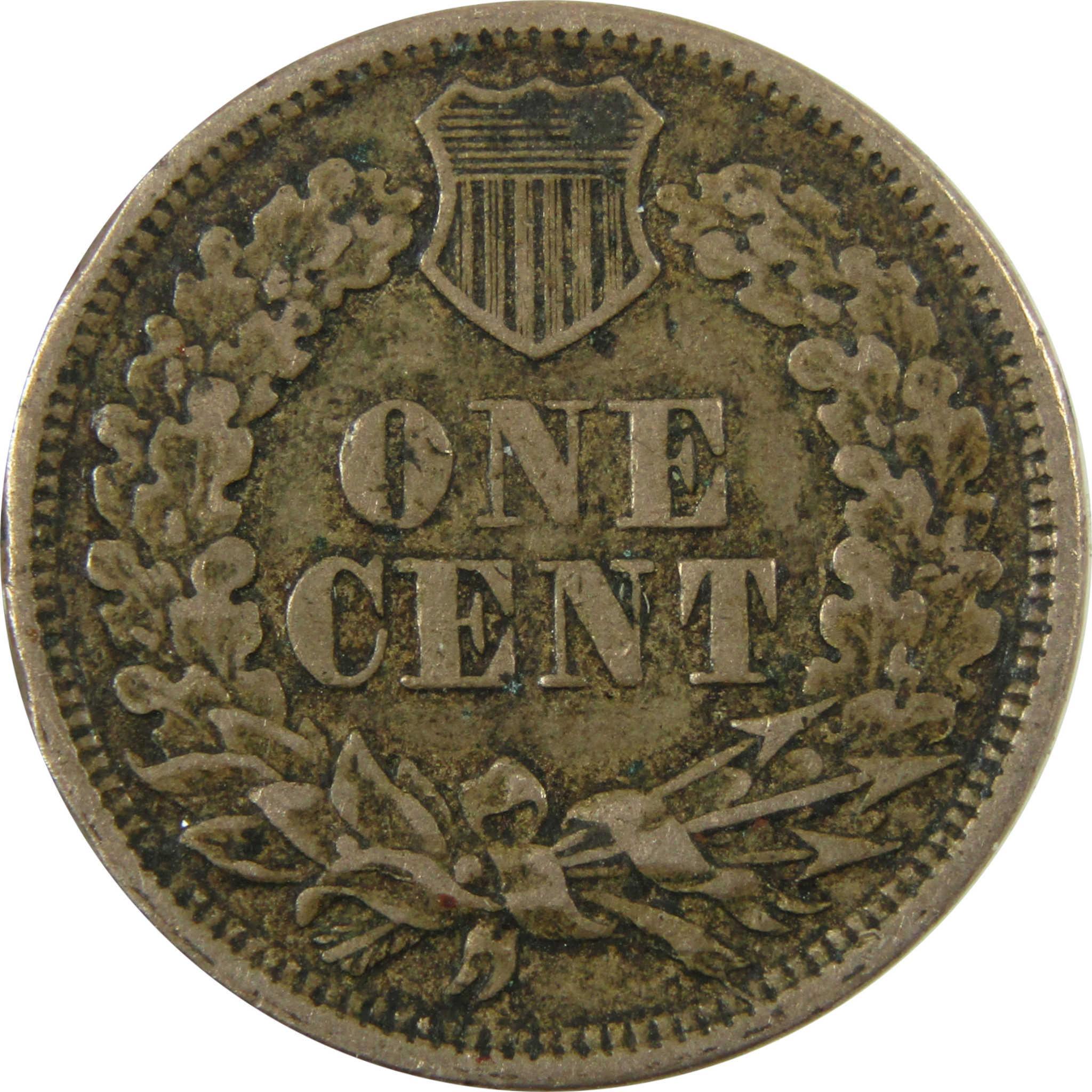 1863 Indian Head Cent VF Very Fine Details Penny 1c Coin SKU:CP1113