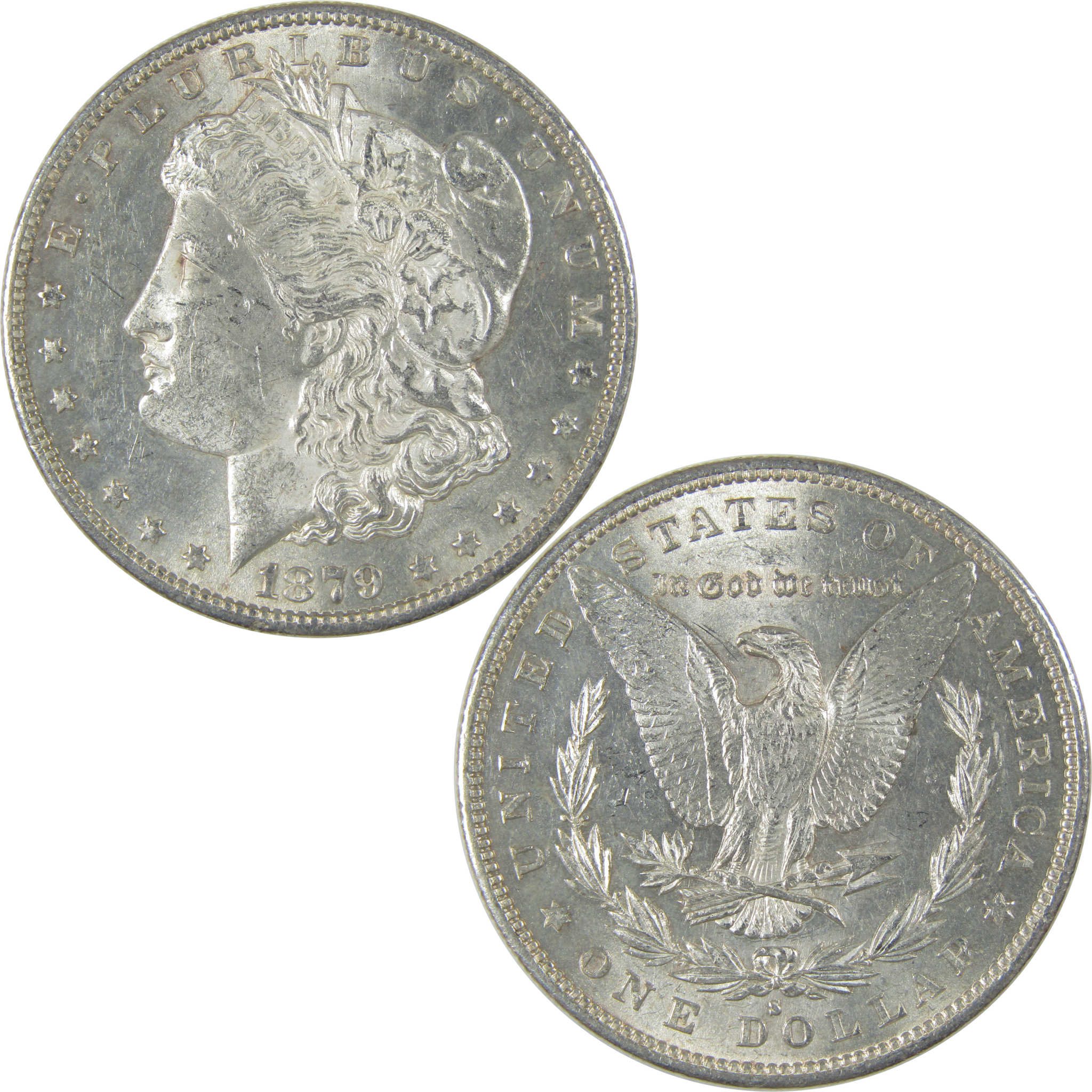 1879 S Morgan Dollar Uncirculated Silver $1 Coin SKU:I22708 - Morgan coin - Morgan silver dollar - Morgan silver dollar for sale - Profile Coins & Collectibles