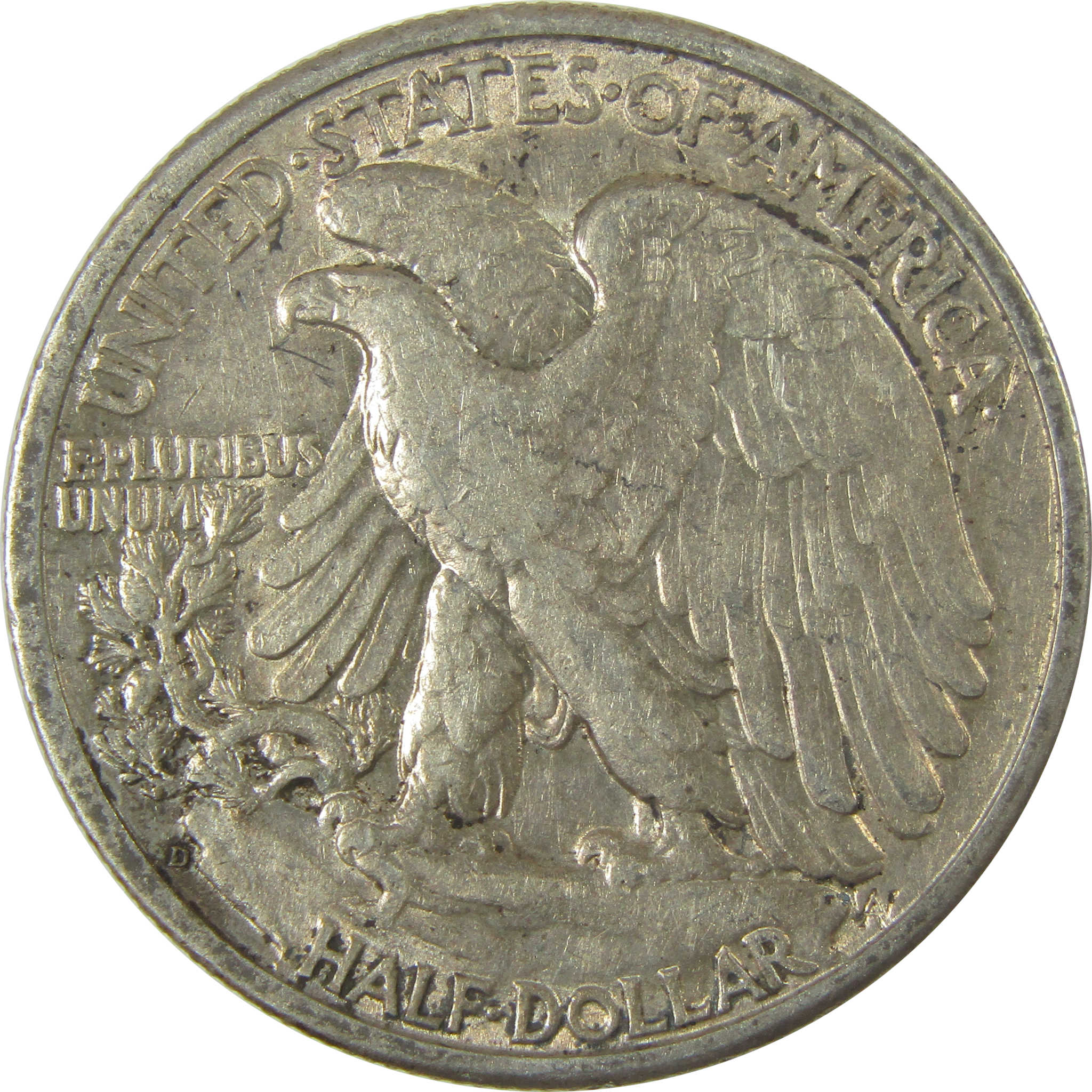 1942 D Liberty Walking Half Dollar XF EF Extremely Fine SKU:CPC0539