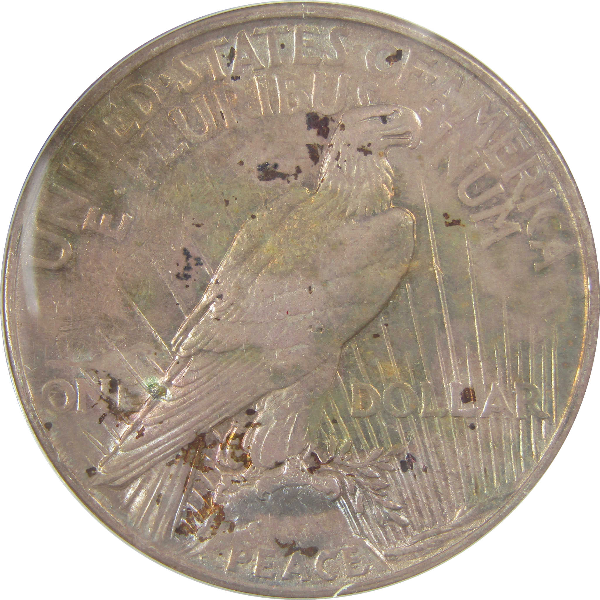 1921 High Relief Peace Dollar AU 50 Details ANACS Silver SKU:I21399