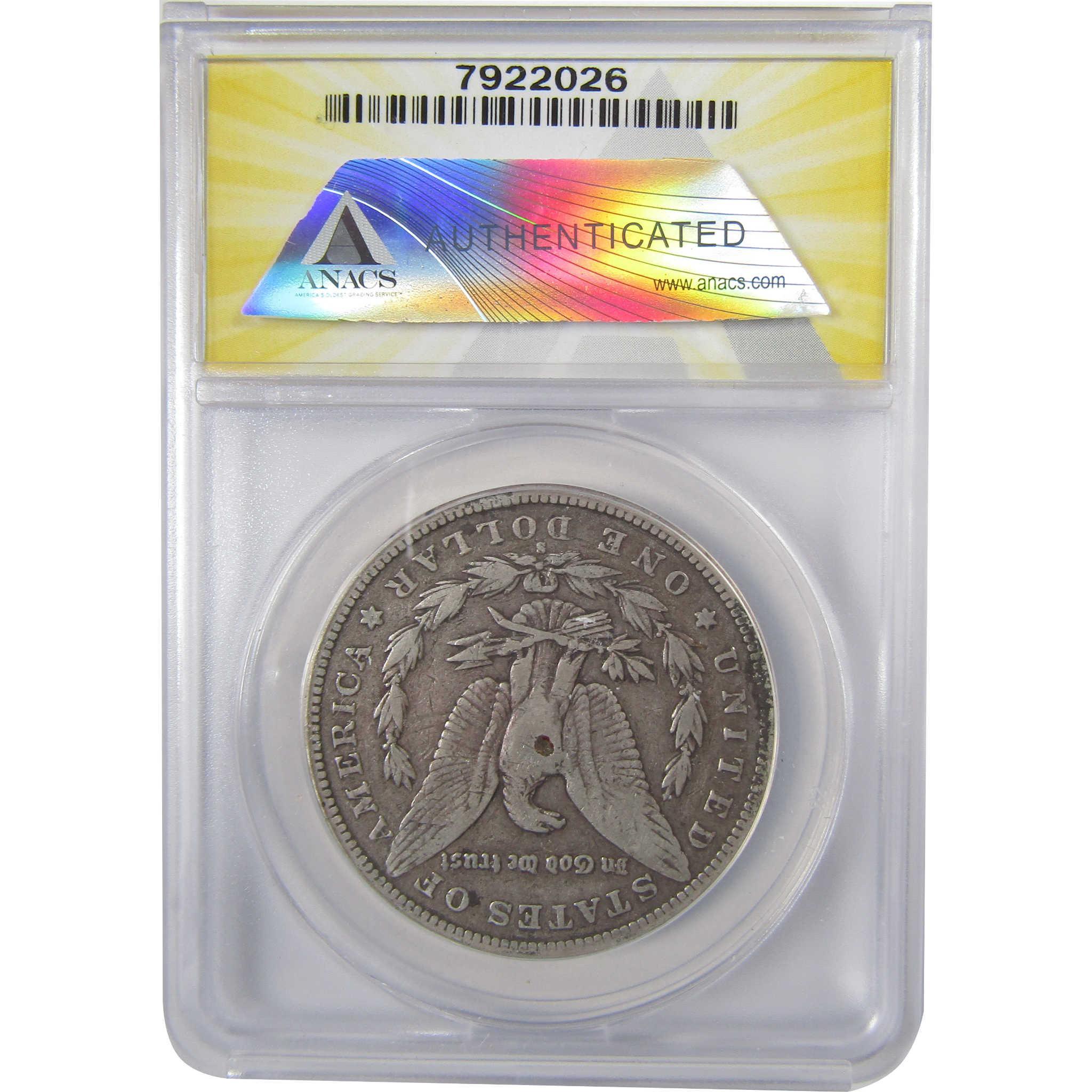 1896 S Morgan Silver Dollar VF 20 Details ANACS $1 Coin SKU:I25431 - Morgan coin - Morgan silver dollar - Morgan silver dollar for sale - Profile Coins & Collectibles