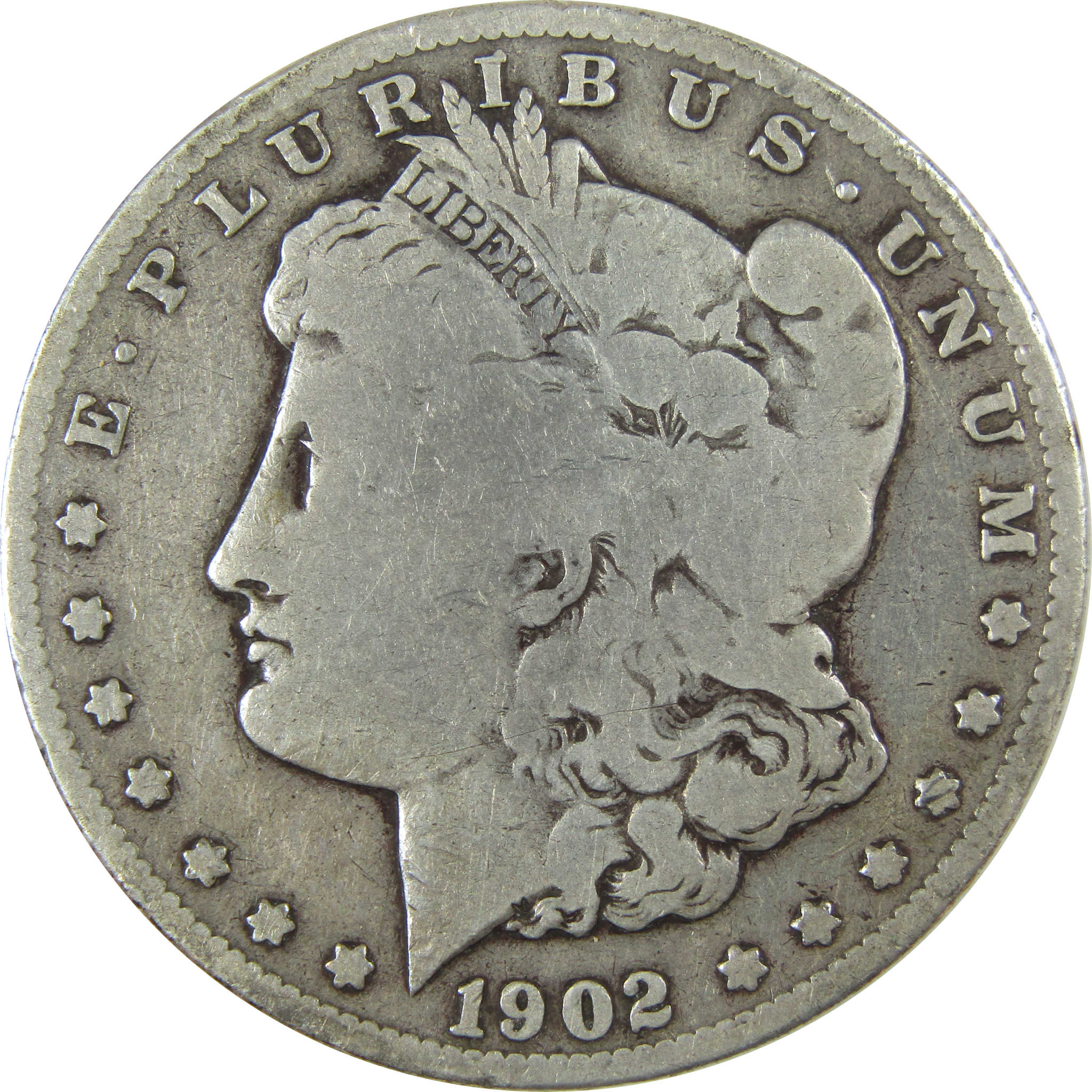 1902 S Morgan Silver Dollar VG Very Good Details $1 Coin SKU:I26604