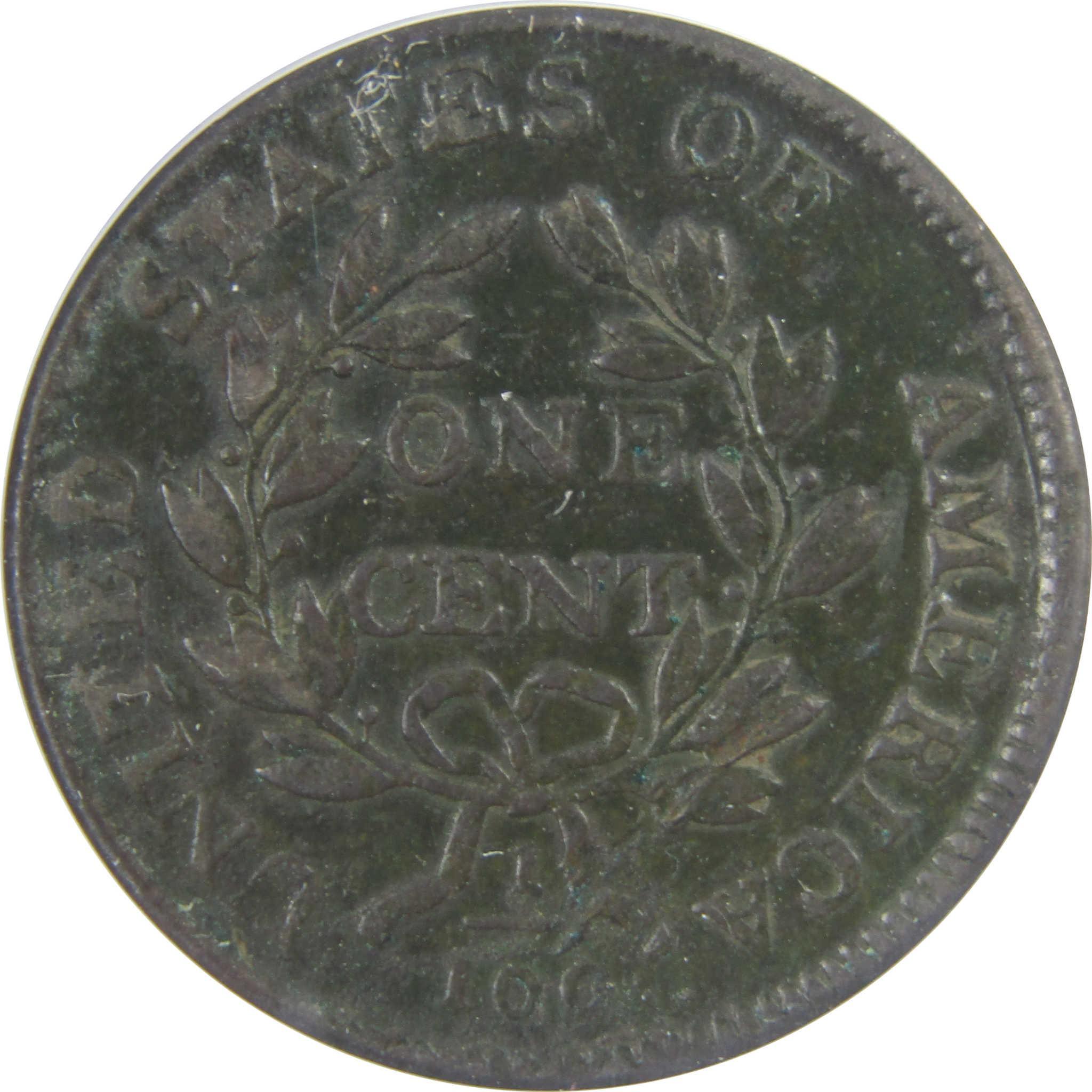 1802 Draped Bust Copper Large Cent VF 30 Details ANACS SKU:I25462