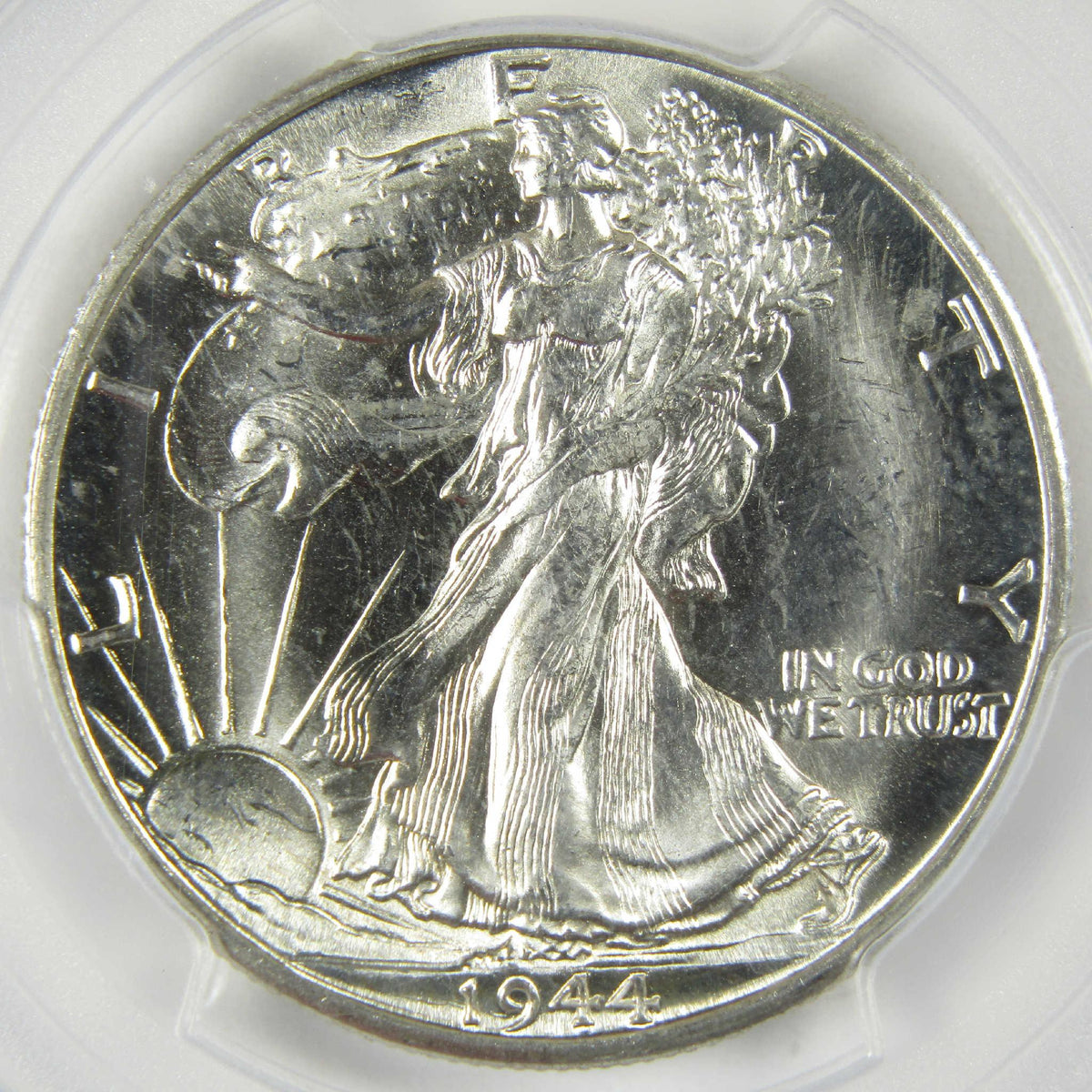 1944 D Liberty Walking Silver Half Dollar MS 64 PCGS 50c Coin