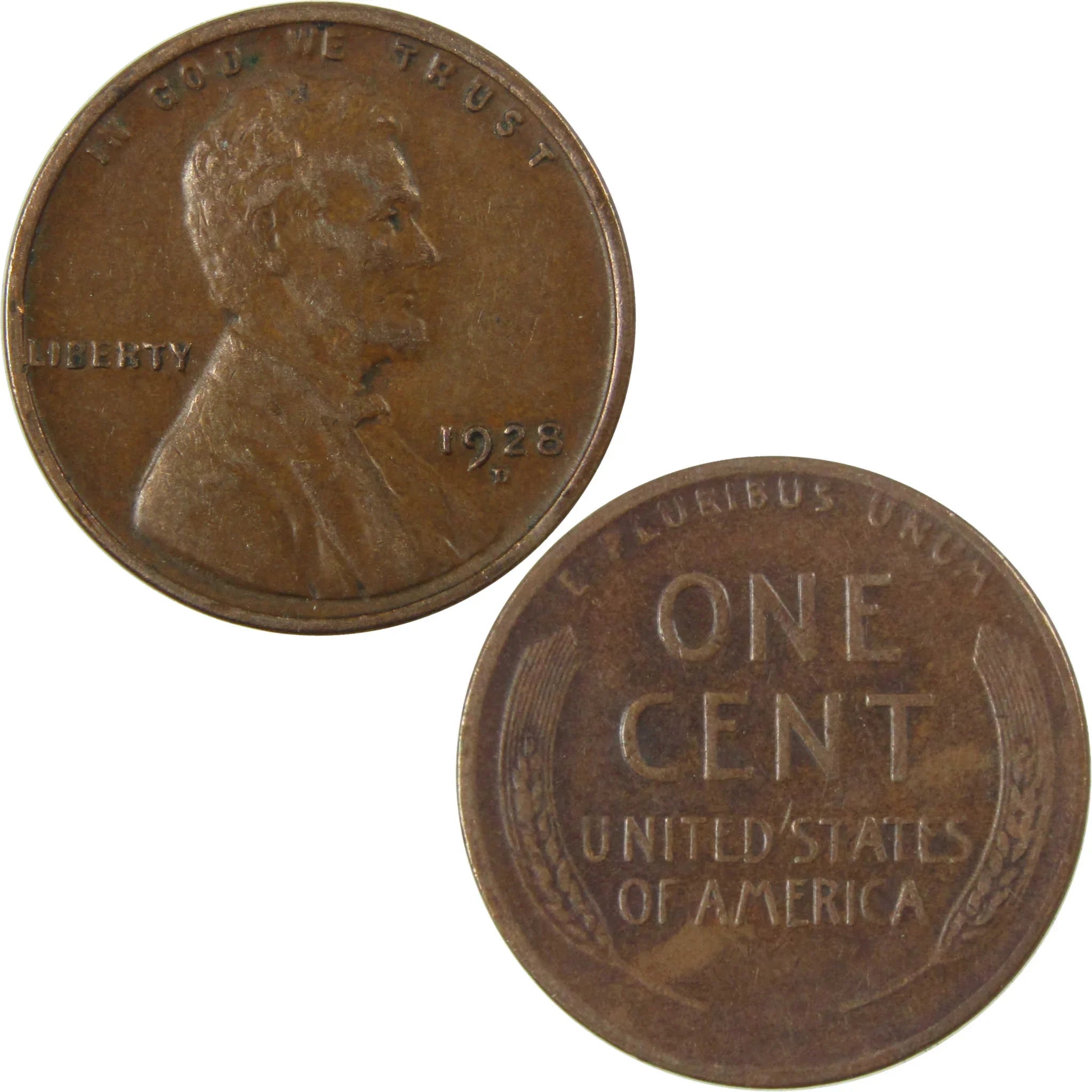 1928 D Lincoln Wheat Cent VF Very Fine Penny 1c Coin SKU:I27636