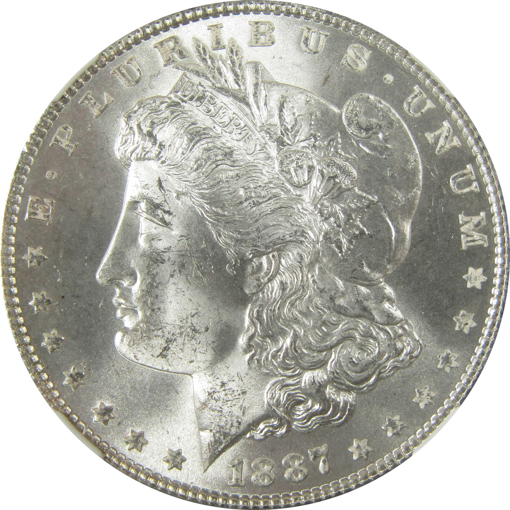 1887 Morgan Silver Dollar MS 63 NGC Uncirculated $1 Coin SKU:I27536 - Morgan coin - Morgan silver dollar - Morgan silver dollar for sale - Profile Coins & Collectibles