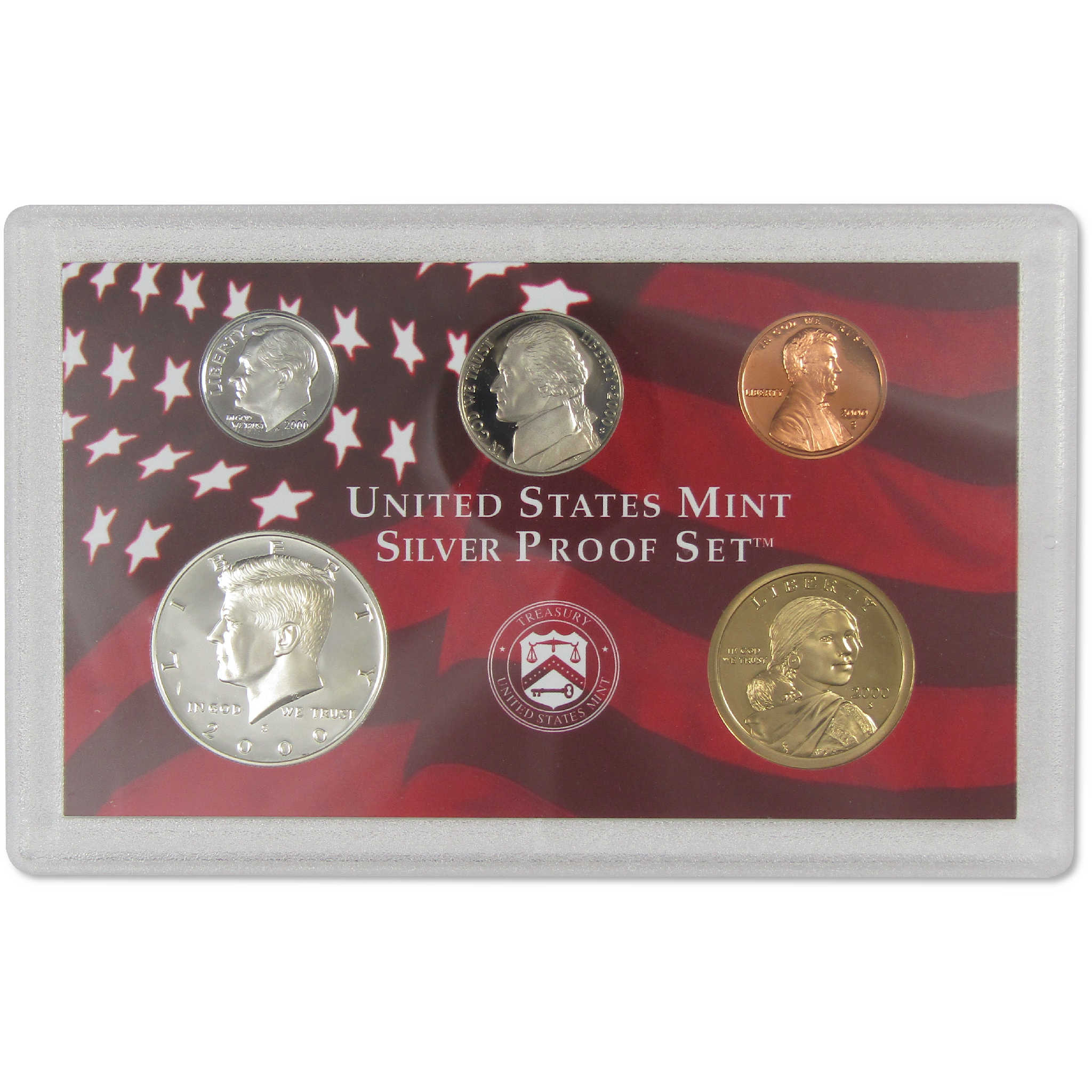 2000 Silver Proof Set U.S. Mint Original Government Packaging OGP COA