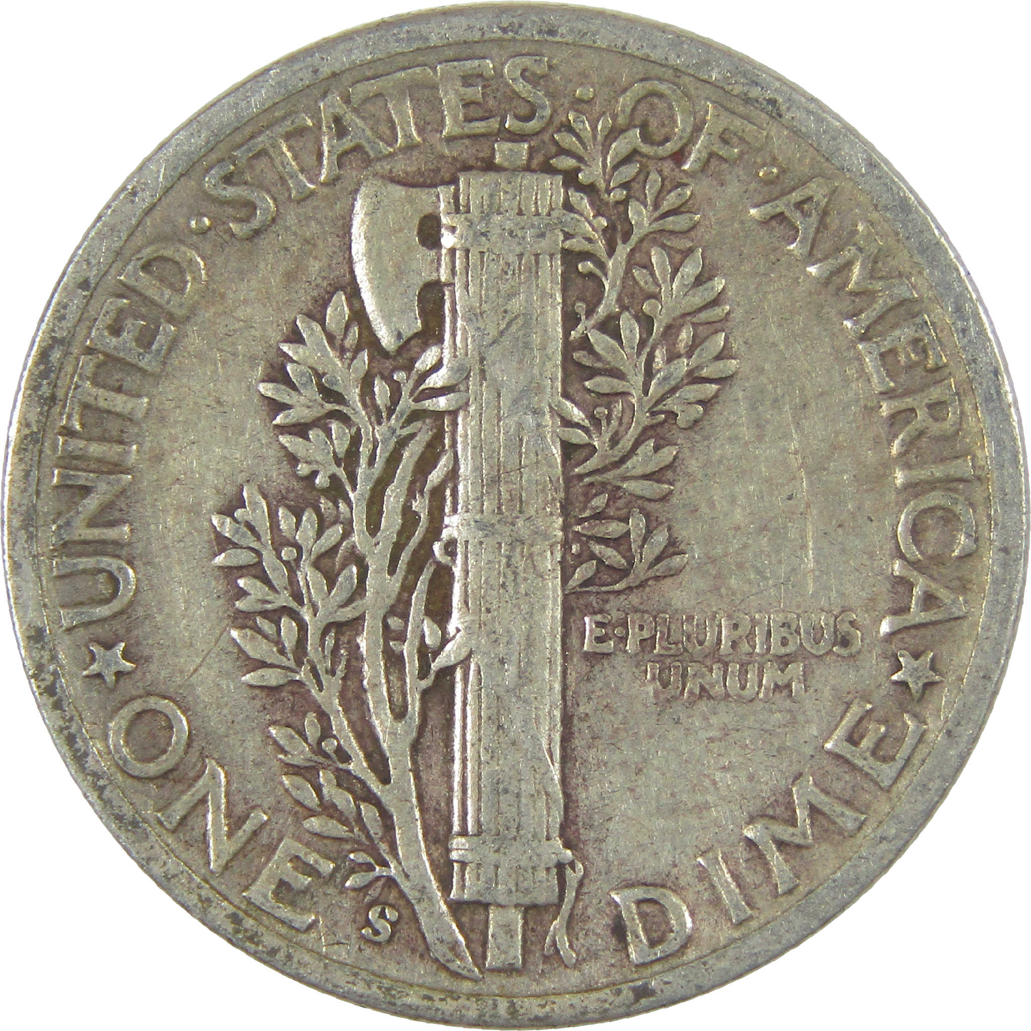 1945 S Mercury Dime F Fine Silver 10c Coin