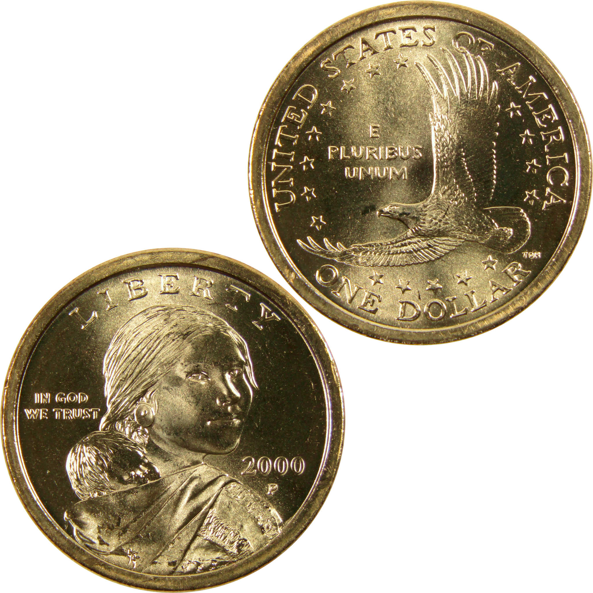 2000 P Sacagawea Native American Dollar BU Uncirculated $1 Coin