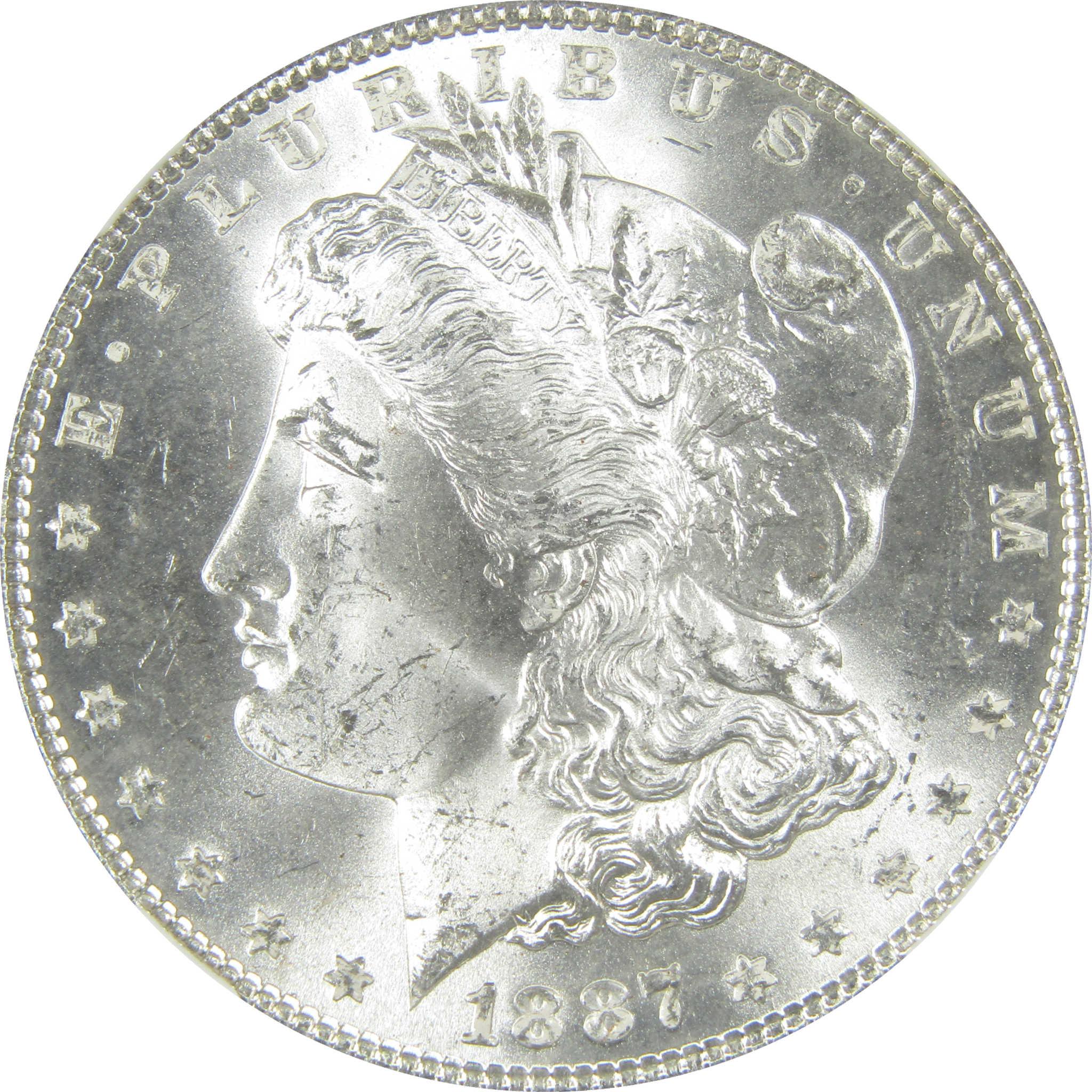 1887 Morgan Silver Dollar MS 63 NGC Uncirculated $1 Coin SKU:I27568 - Morgan coin - Morgan silver dollar - Morgan silver dollar for sale - Profile Coins & Collectibles