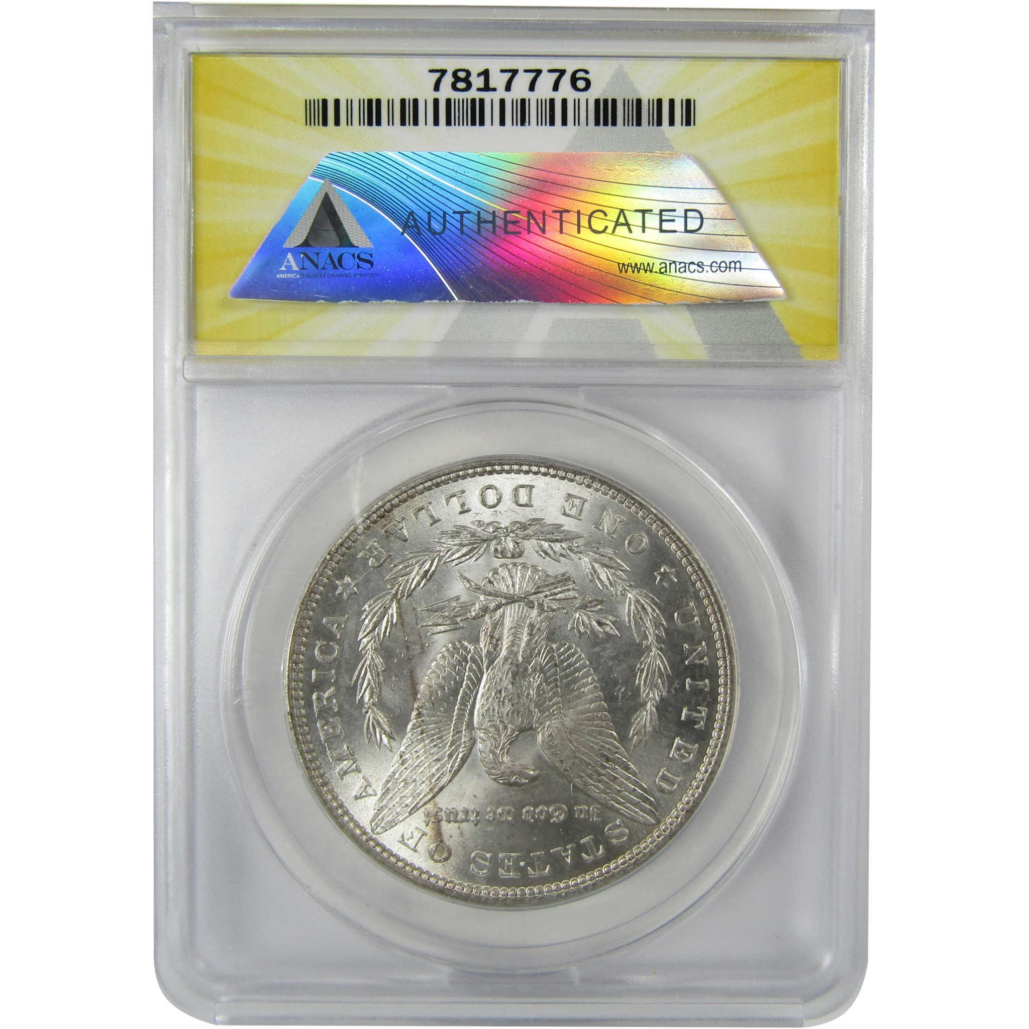 1883 Morgan Silver Dollar MS 63 ANACS Uncirculated $1 Coin SKU:CP825 - Morgan coin - Morgan silver dollar - Morgan silver dollar for sale - Profile Coins & Collectibles