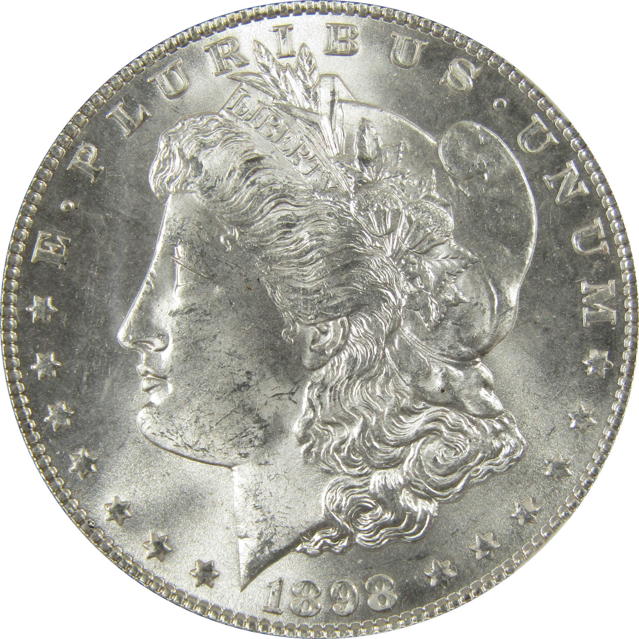 1898 Morgan Silver Dollar MS 64 NGC Uncirculated $1 Coin SKU:I27896 - Morgan coin - Morgan silver dollar - Morgan silver dollar for sale - Profile Coins & Collectibles