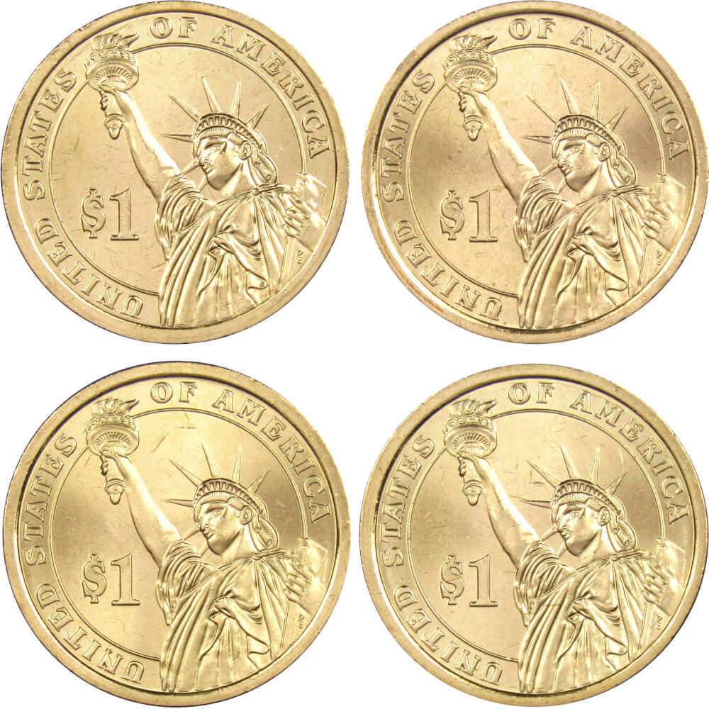2010 D Presidential Dollar 4 Coin Set Uncirculated Mint State