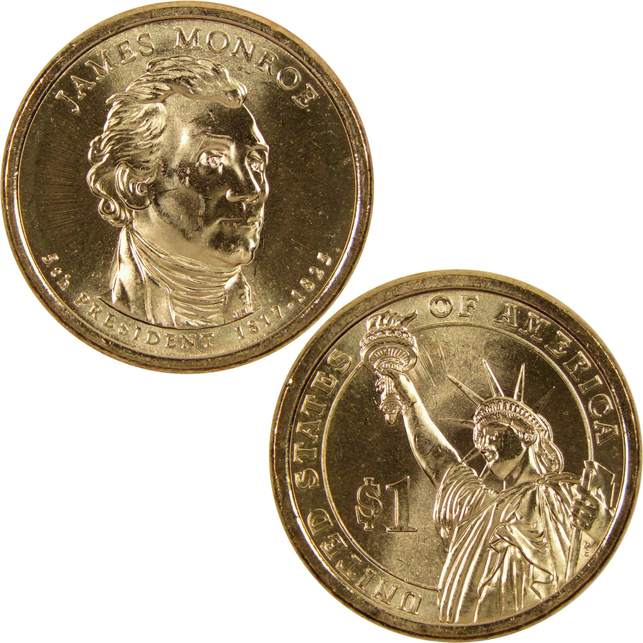 2008 P James Monroe Presidential Dollar BU Uncirculated $1 Coin