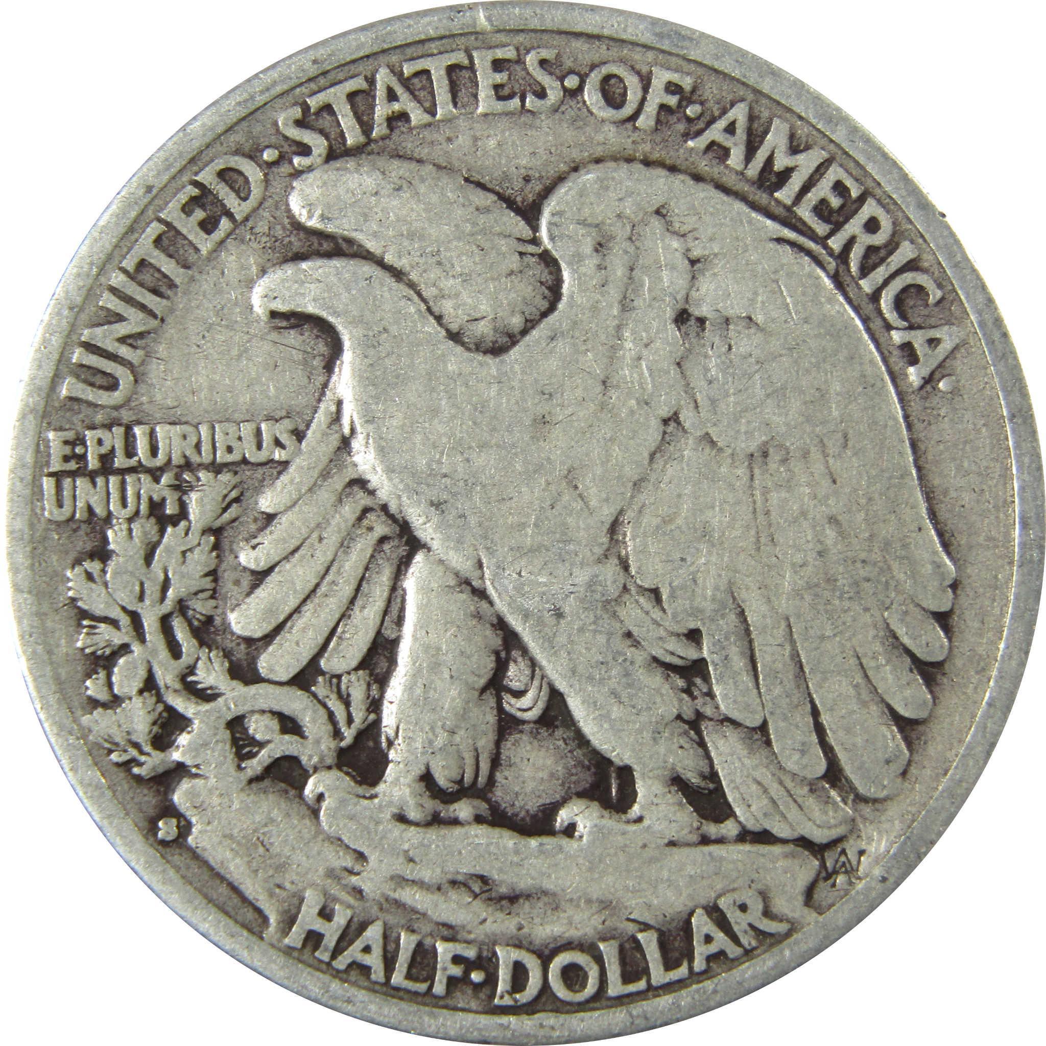 1934 S Liberty Walking Silver Half Dollar VG Very Good SKU:CP522