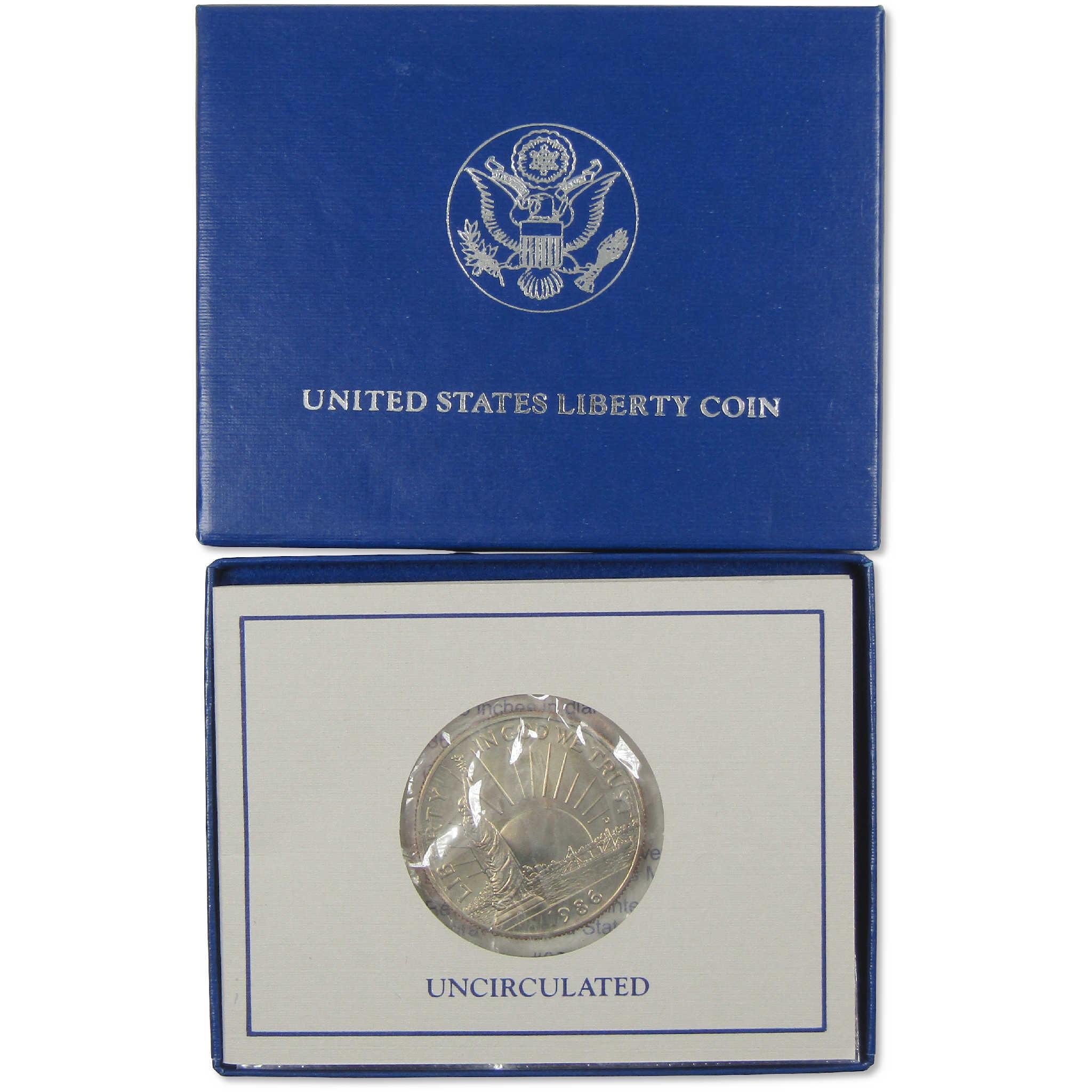 1986 D Statue of Liberty Commemorative Half Dollar Uncirculated OGP