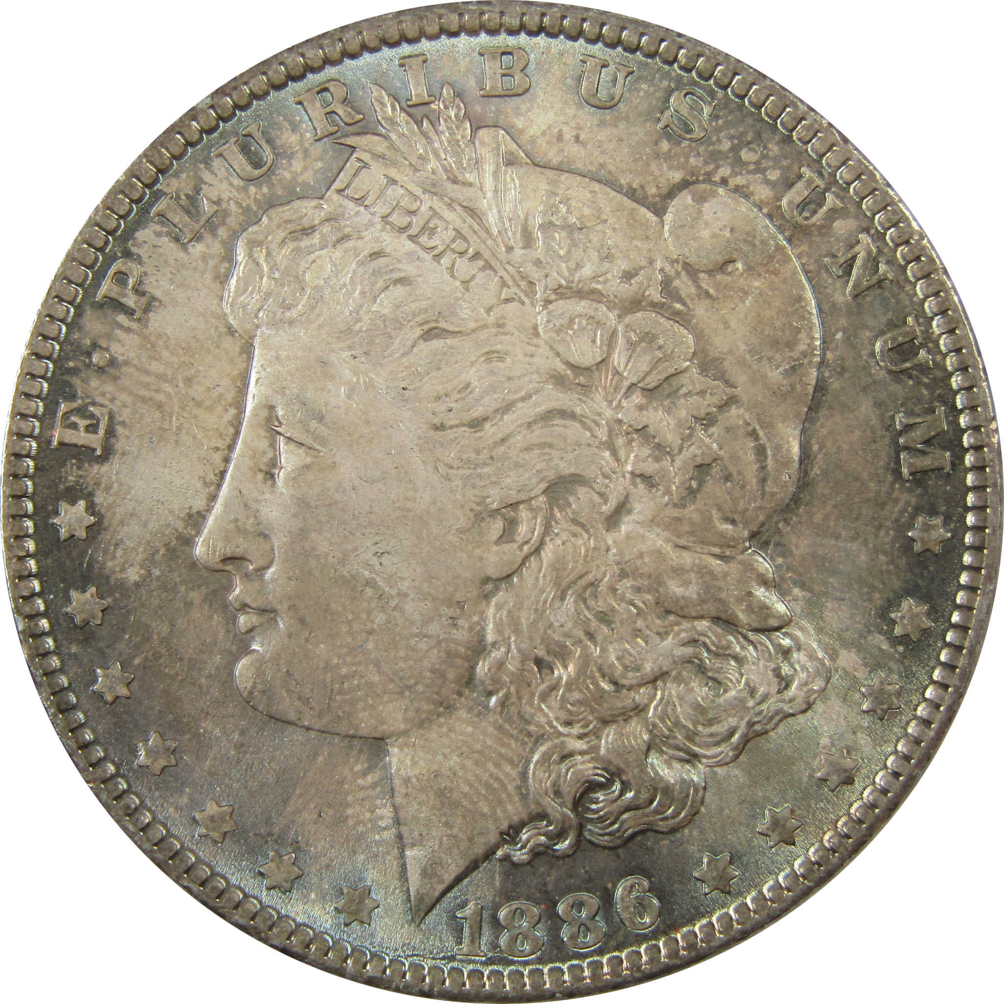 1886 Morgan Silver Dollar Uncirculated Details $1 Coin SKU:CP1399 - Morgan coin - Morgan silver dollar - Morgan silver dollar for sale - Profile Coins & Collectibles