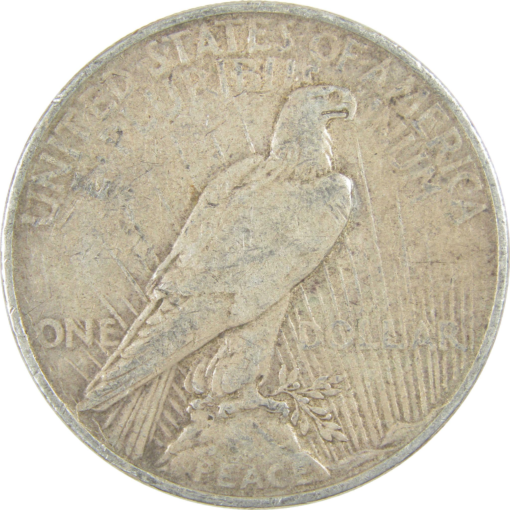 1922 Peace Dollar F Fine Silver $1 Coin