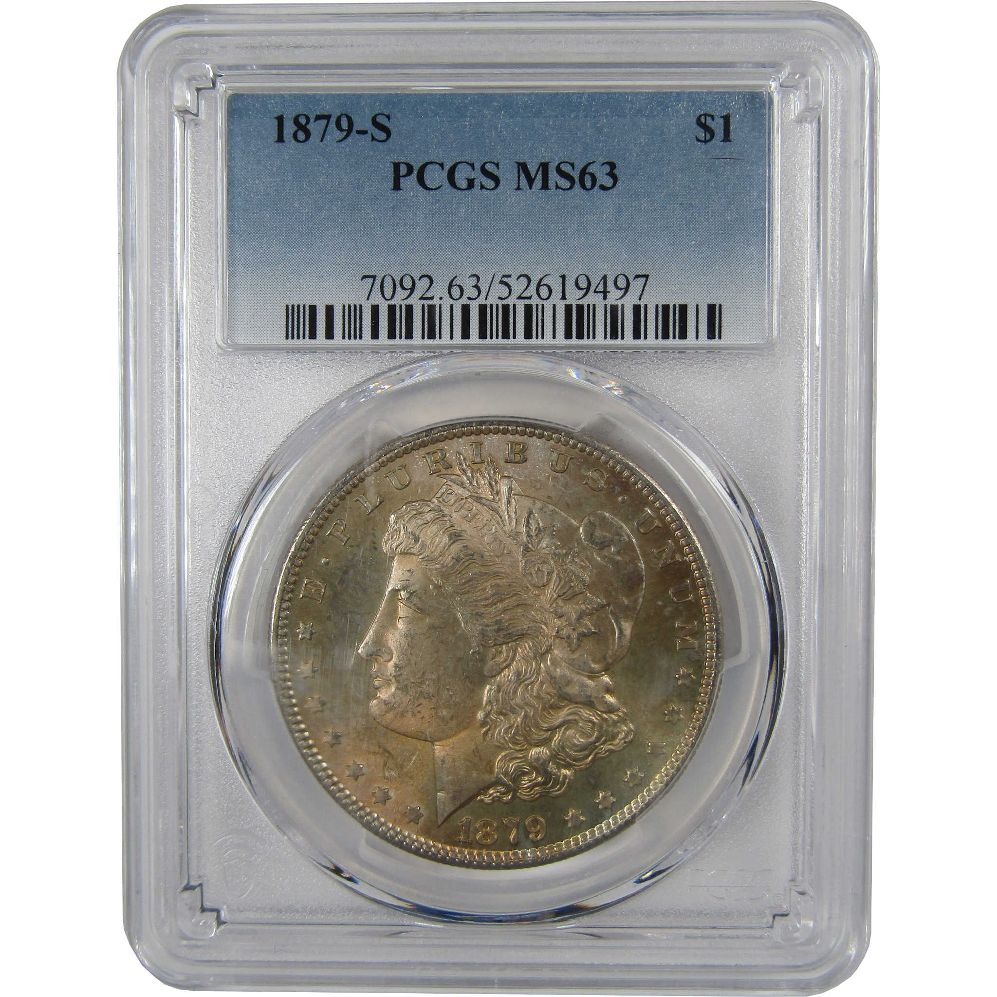 1879 S Morgan Dollar MS 63 PCGS Silver Uncirculated Toned SKU:I23793
