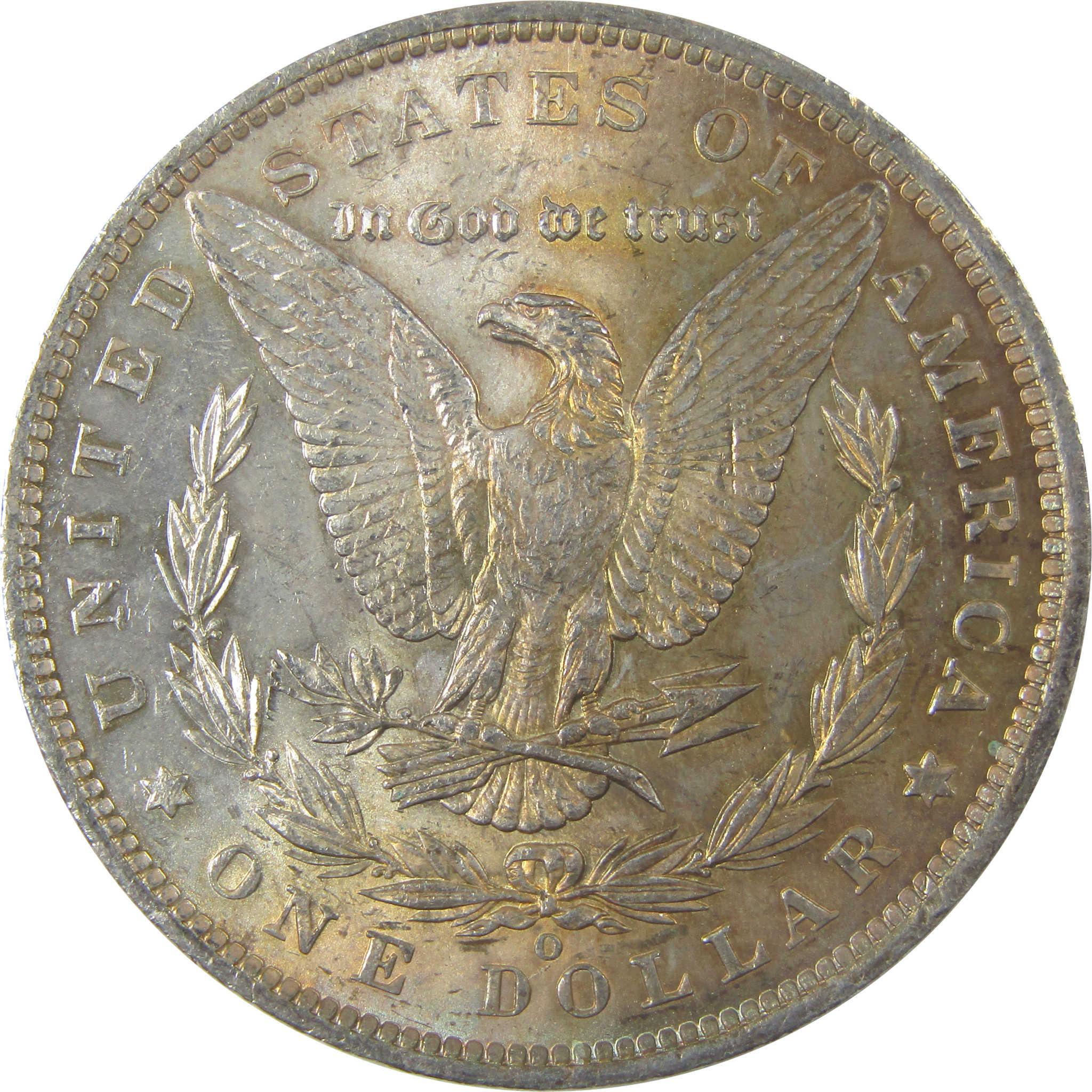 1885 O Morgan Silver Dollar Uncirculated Mint State Toned SKU:I24725