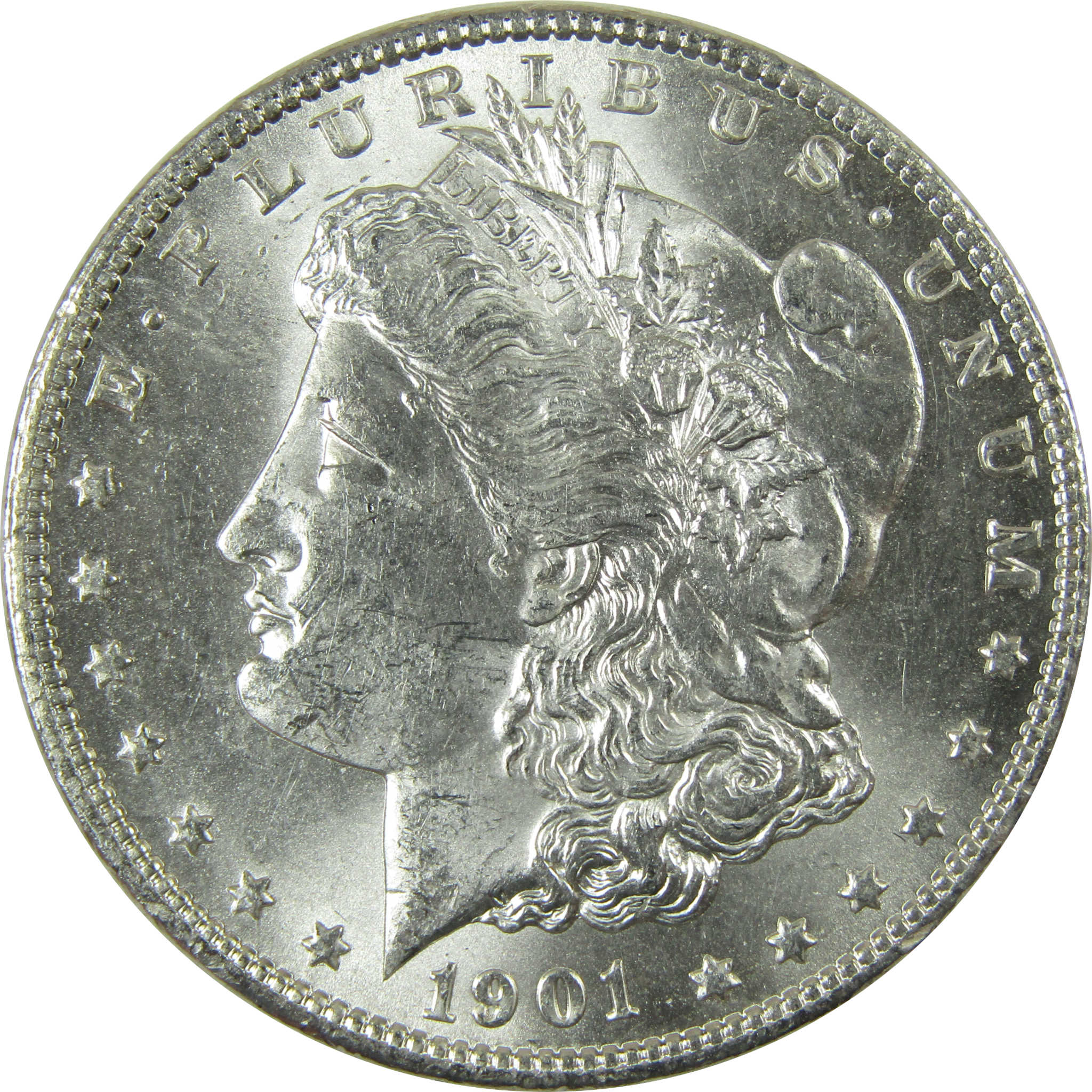 1901 O Morgan Silver Dollar Uncirculated Mint State $1 Coin SKU:I27066