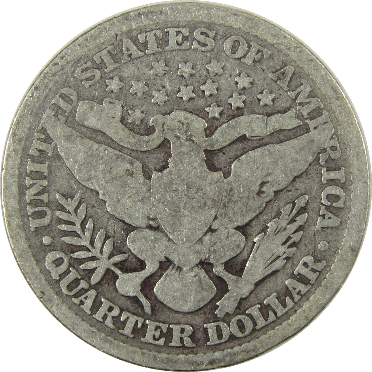 1895 Barber Silver Quarter G Good Details 25c Coin SKU:I28538