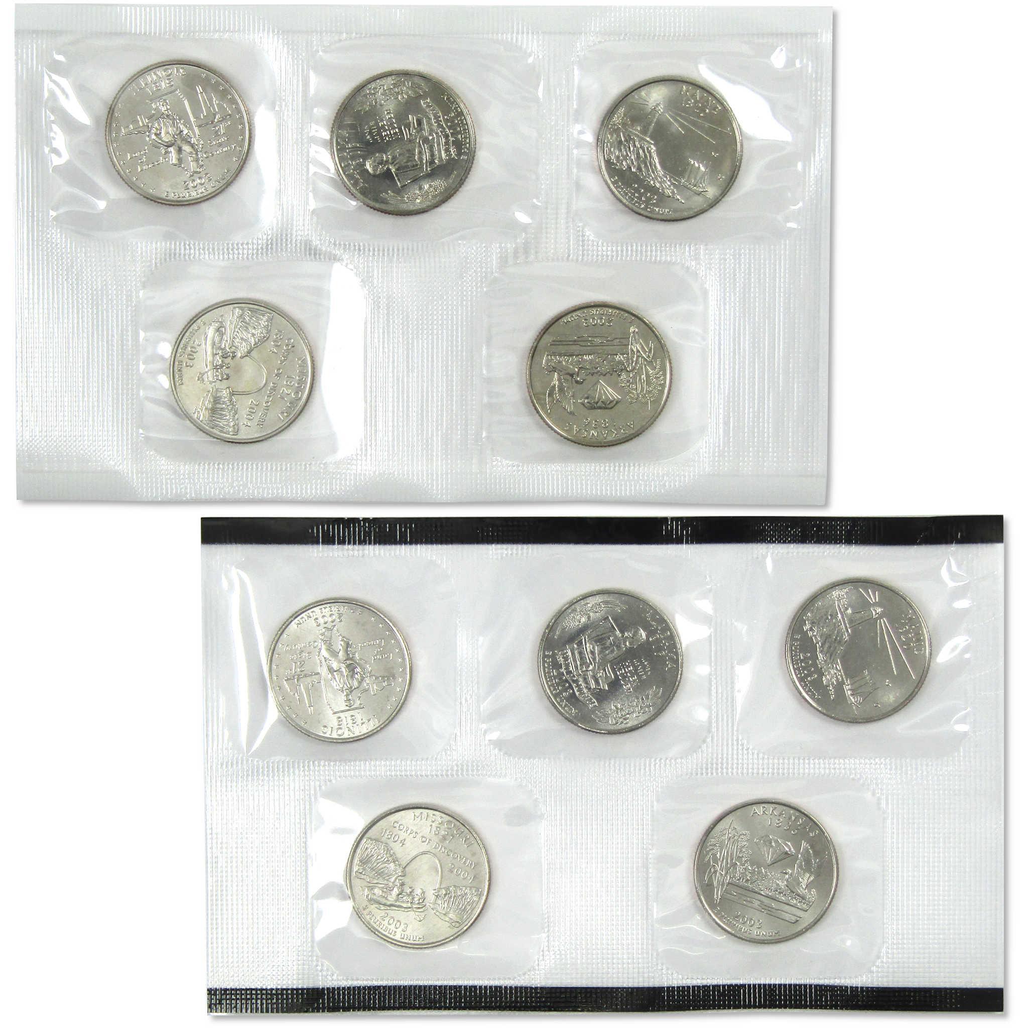 2003 Uncirculated Coin Set U.S Mint Government Packaging OGP COA