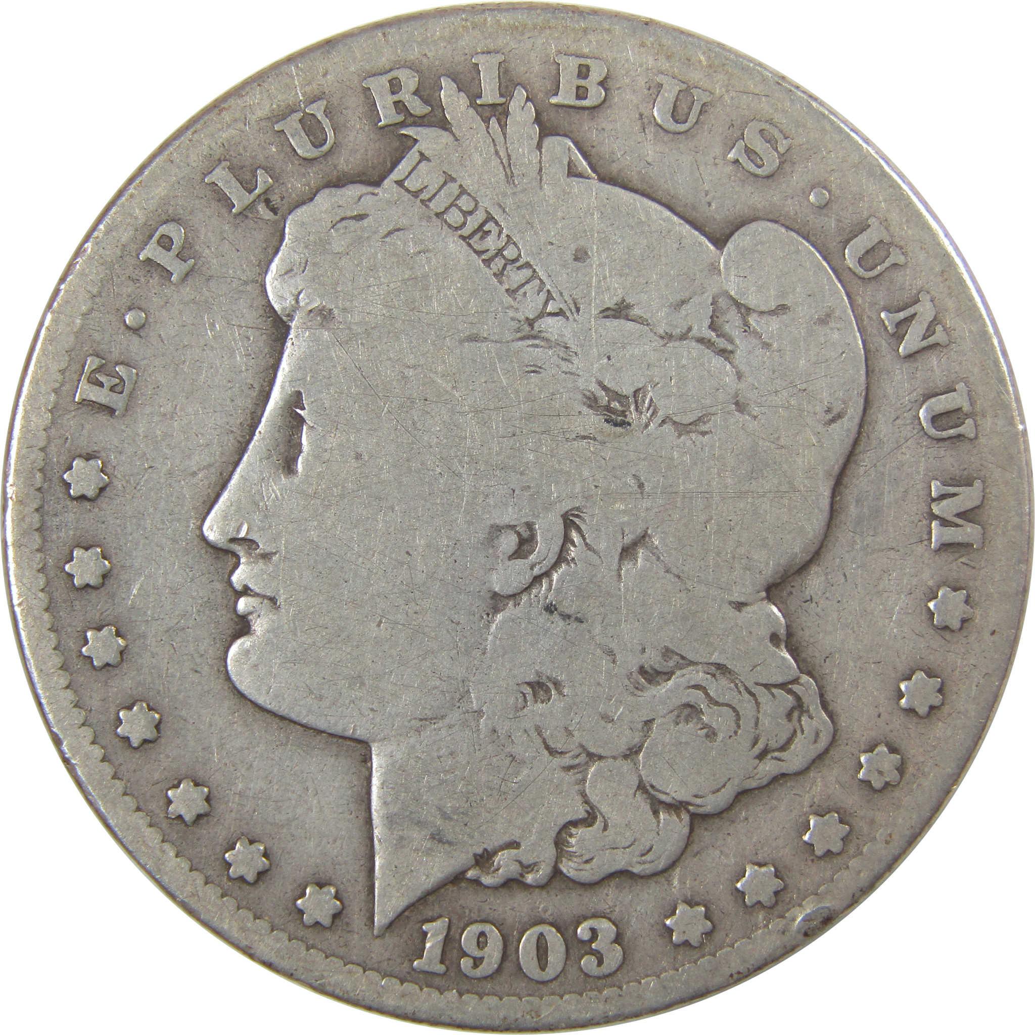 1903 S Morgan Silver Dollar VG Very Good $1 Coin SKU:I23292 - Morgan coin - Morgan silver dollar - Morgan silver dollar for sale - Profile Coins & Collectibles