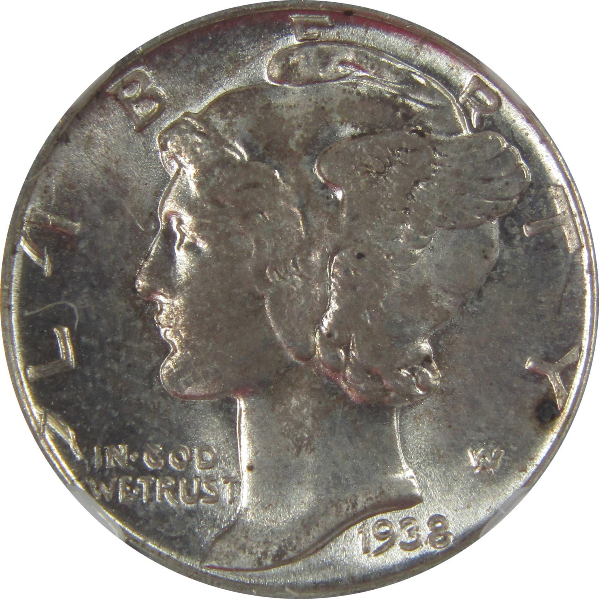 1938 D Mercury Dime MS 65 FB NGC Silver Uncirculated SKU:I23221