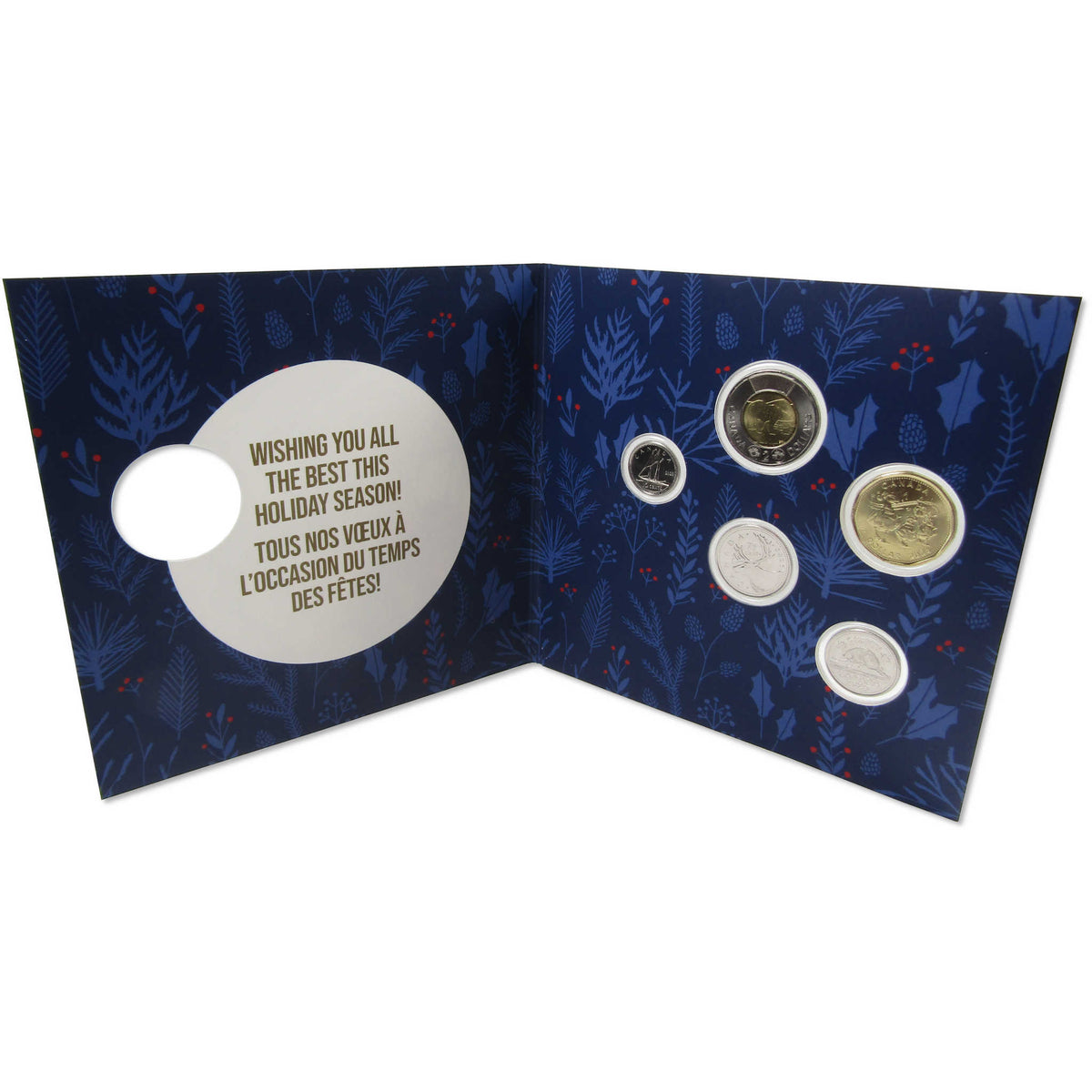 2026 Canada Holiday Gift Card Set BU Brilliant Uncirculated Coin COA