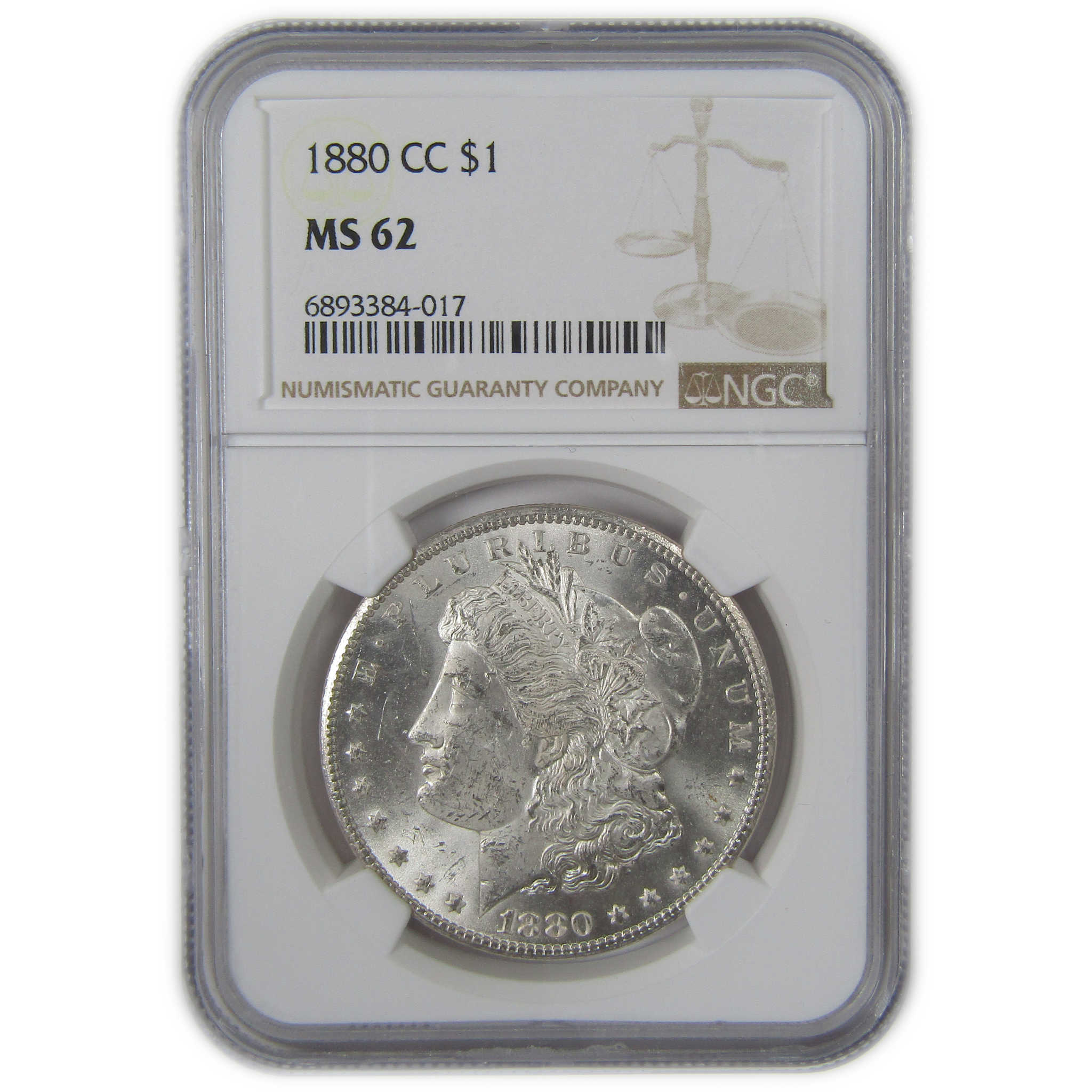 1880 CC Morgan Dollar MS 62 NGC Silver Uncirculated $1 Coin SKU:I23613 - Morgan coin - Morgan silver dollar - Morgan silver dollar for sale - Profile Coins & Collectibles