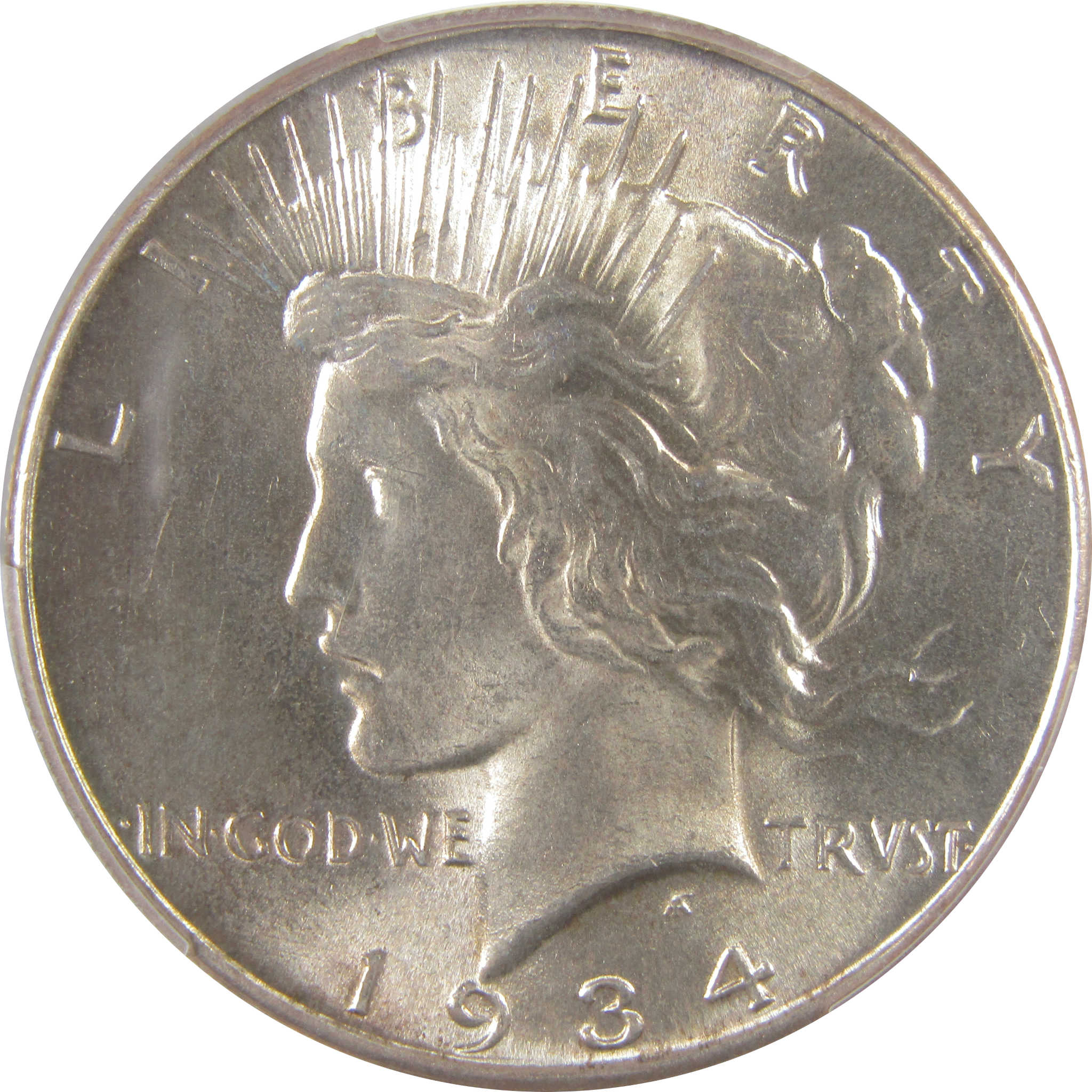 1934 Peace Dollar MS 65 PCGS Silver Uncirculated $1 Coin SKU:I18179
