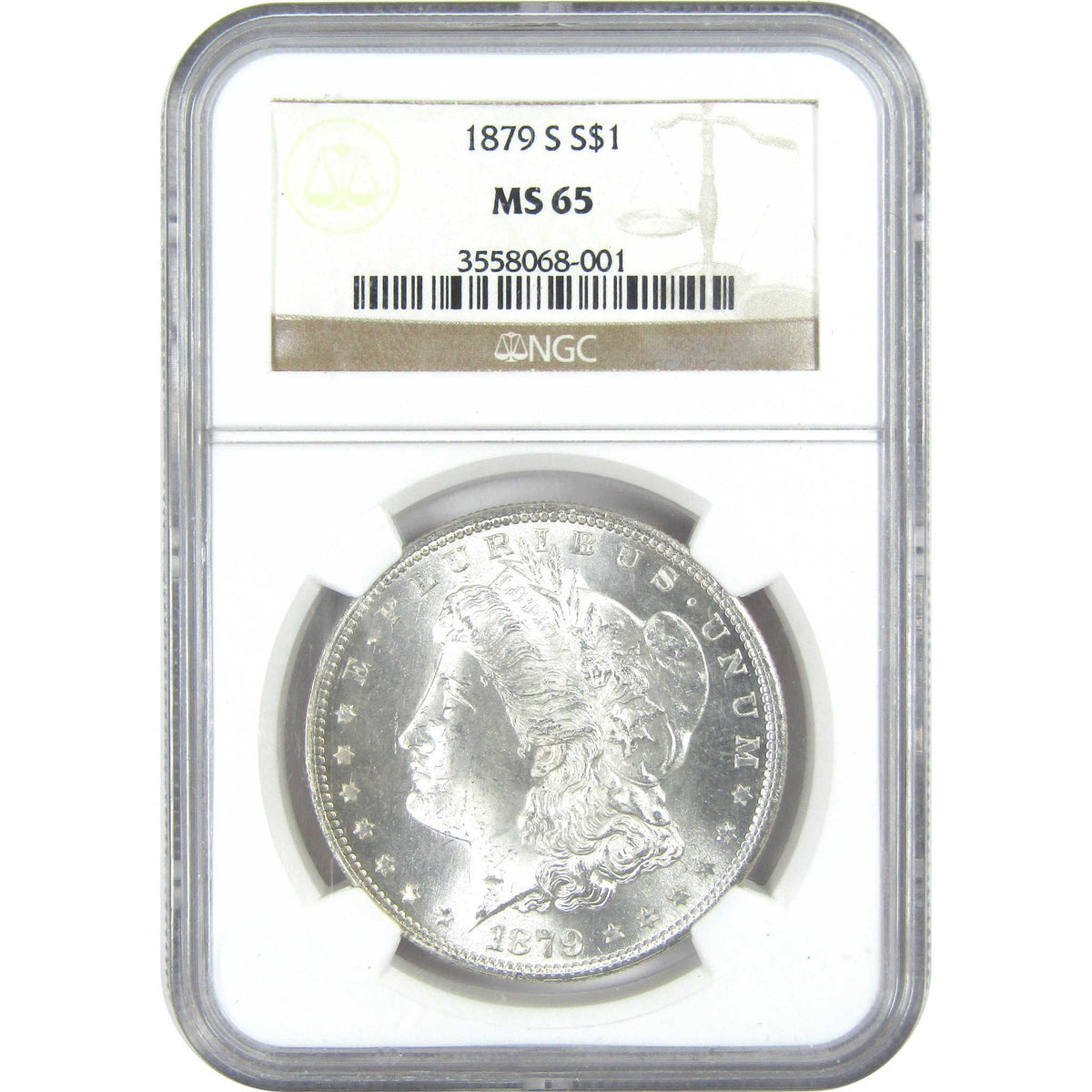 1879 S Rev 79 Morgan Silver Dollar MS 65 NGC Uncirculated $1 Coin - Morgan coin - Morgan silver dollar - Morgan silver dollar for sale - Profile Coins & Collectibles