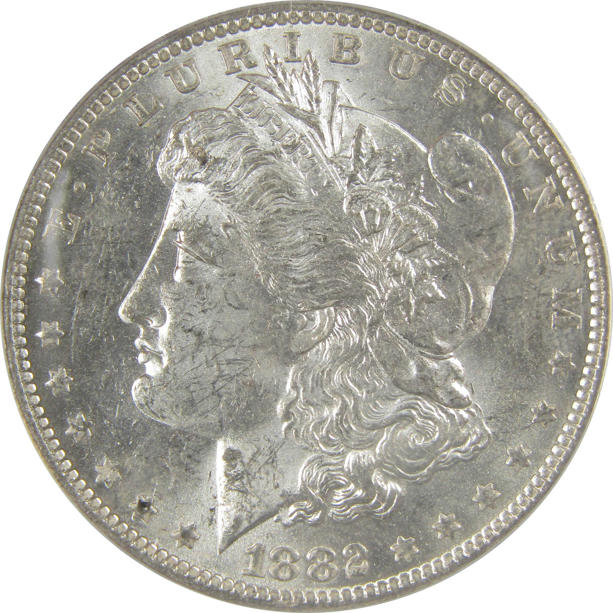 1882 O/S VAM-4 Recessed Top 100 Morgan Dollar MS 61 ANACS SKU:I21936 - Morgan coin - Morgan silver dollar - Morgan silver dollar for sale - Profile Coins & Collectibles