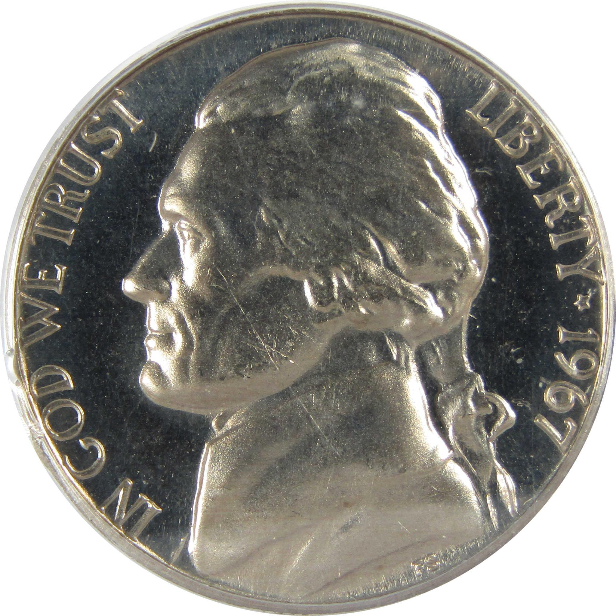 1967 SMS Jefferson Nickel SP 65 CAM PCGS Uncirculated SKU:I26455