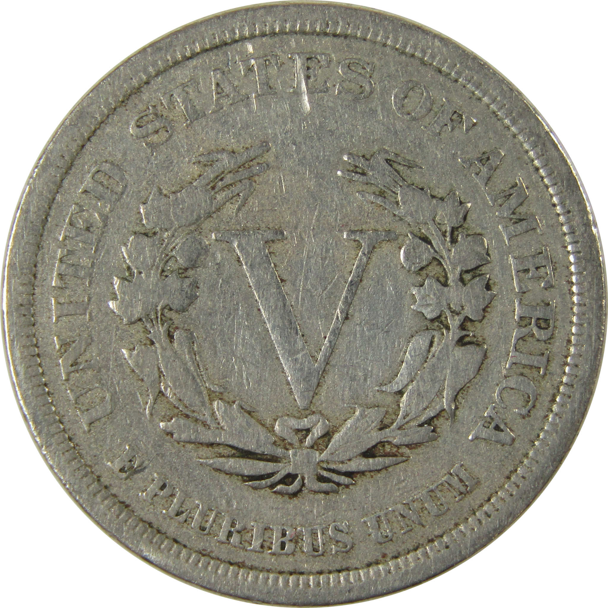 1883 No Cents Liberty Head V Nickel F Fine 5c Coin SKU:I26499