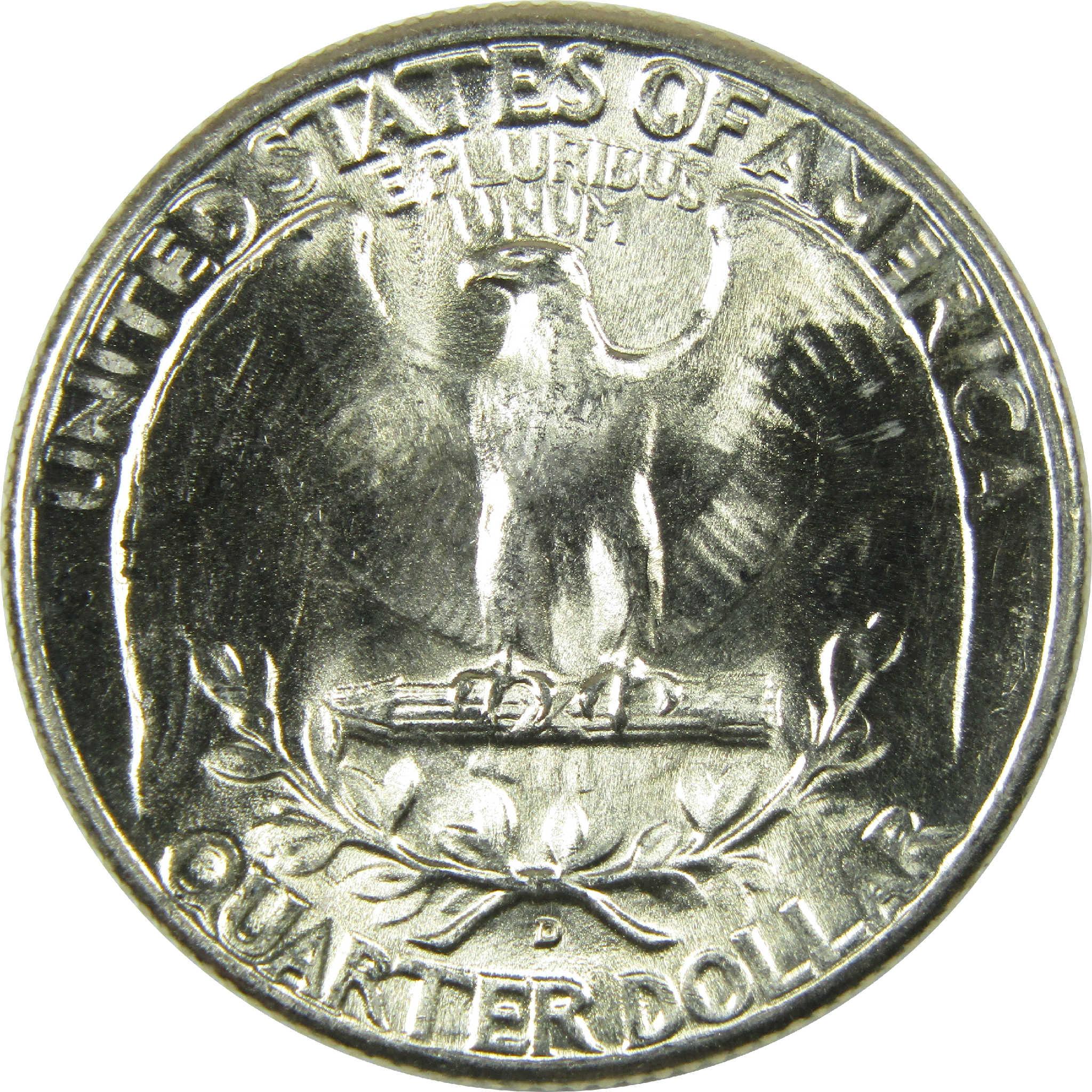 1946 D Washington Silver Quarter Uncirculated Mint State 25c Coin