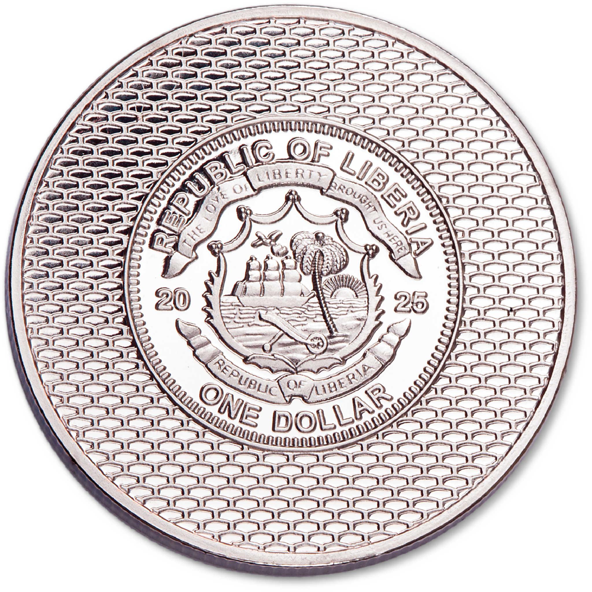 2025 Liberia Ford Truck Series 1959 F-100 4x4 Proof-Like $1 Coin